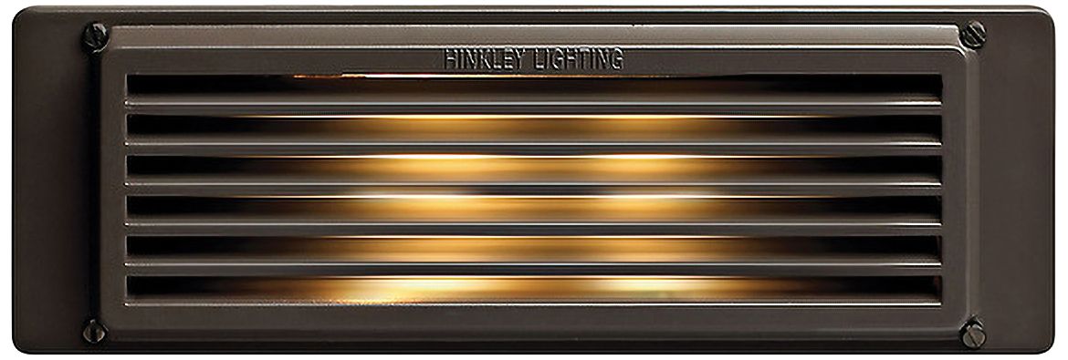 Hinkley 10" Wide Bronze Louvered LED Landscape Deck Light
