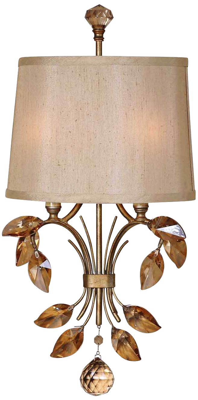 Uttermost Alenya 22" Wide Burnished Gold Wall Sconce