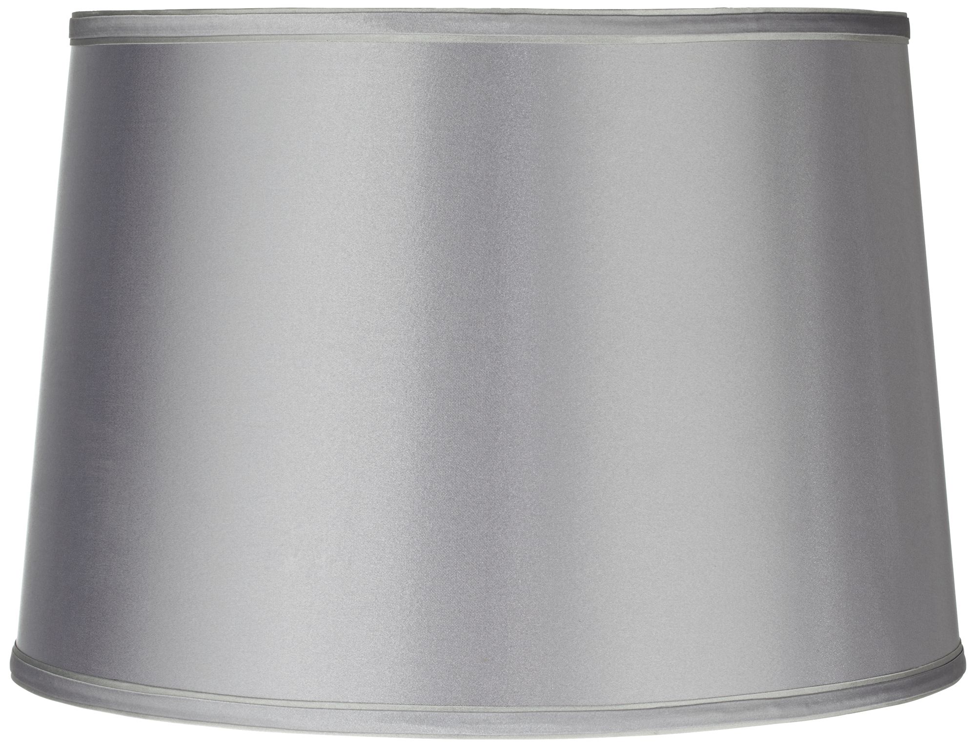 Sydnee Satin Light Gray Drum Lamp Shade 14x16x11 (Spider)