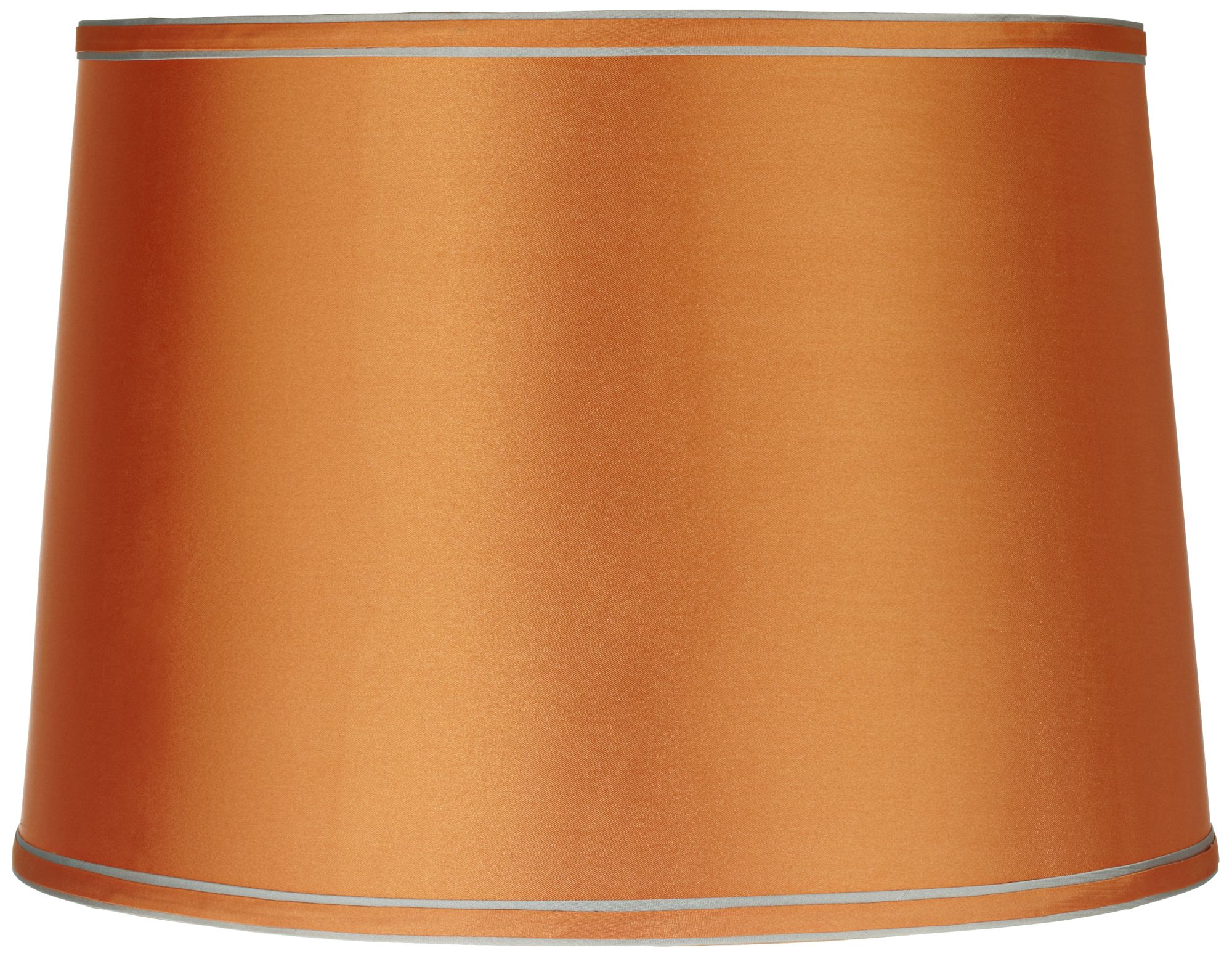 Sydnee Satin Orange Drum Lamp Shade 14x16x11 (Spider)