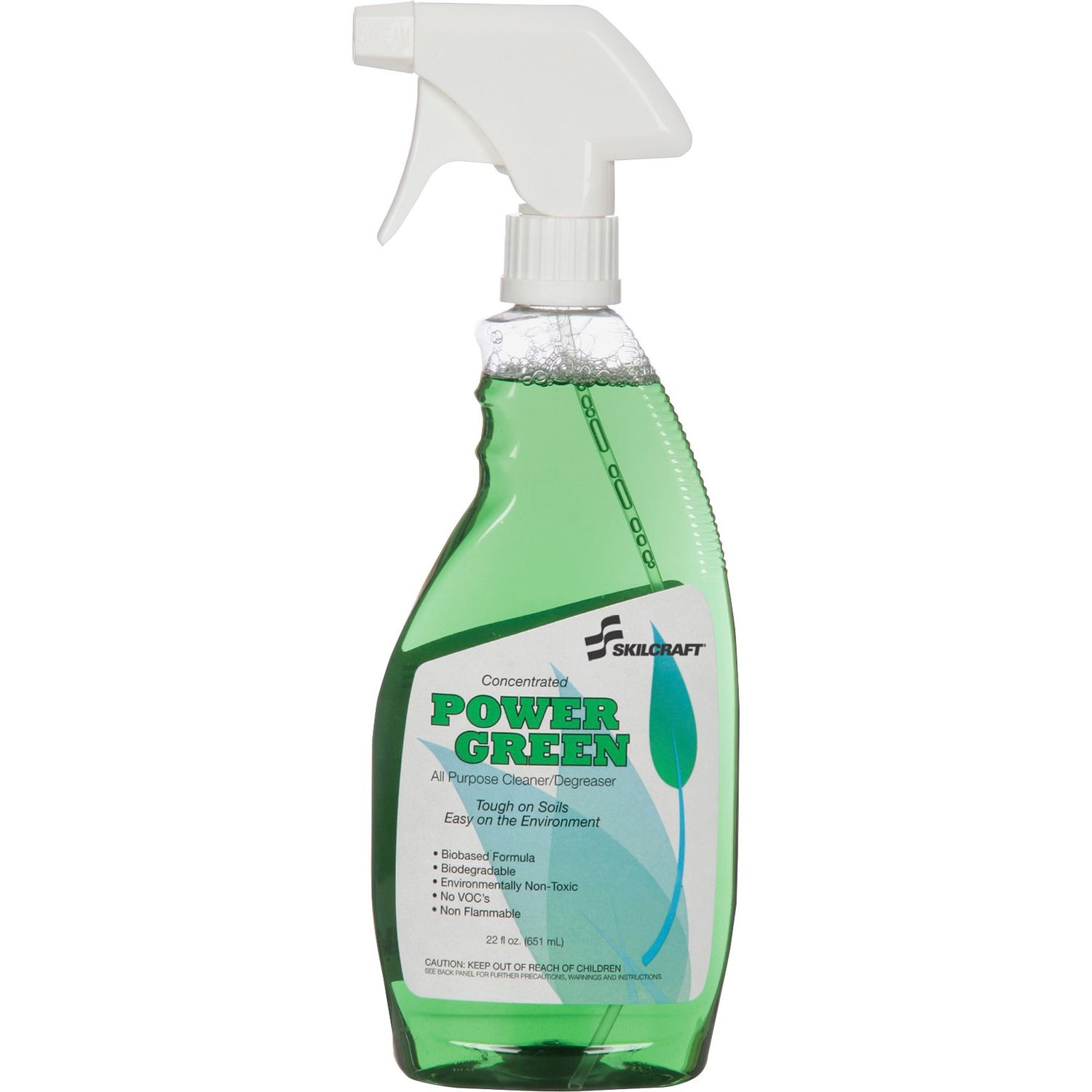 Power Green All-Purpose Cleaner Spray, 22 fl oz (0.7 quart), 12 / Carton, Green