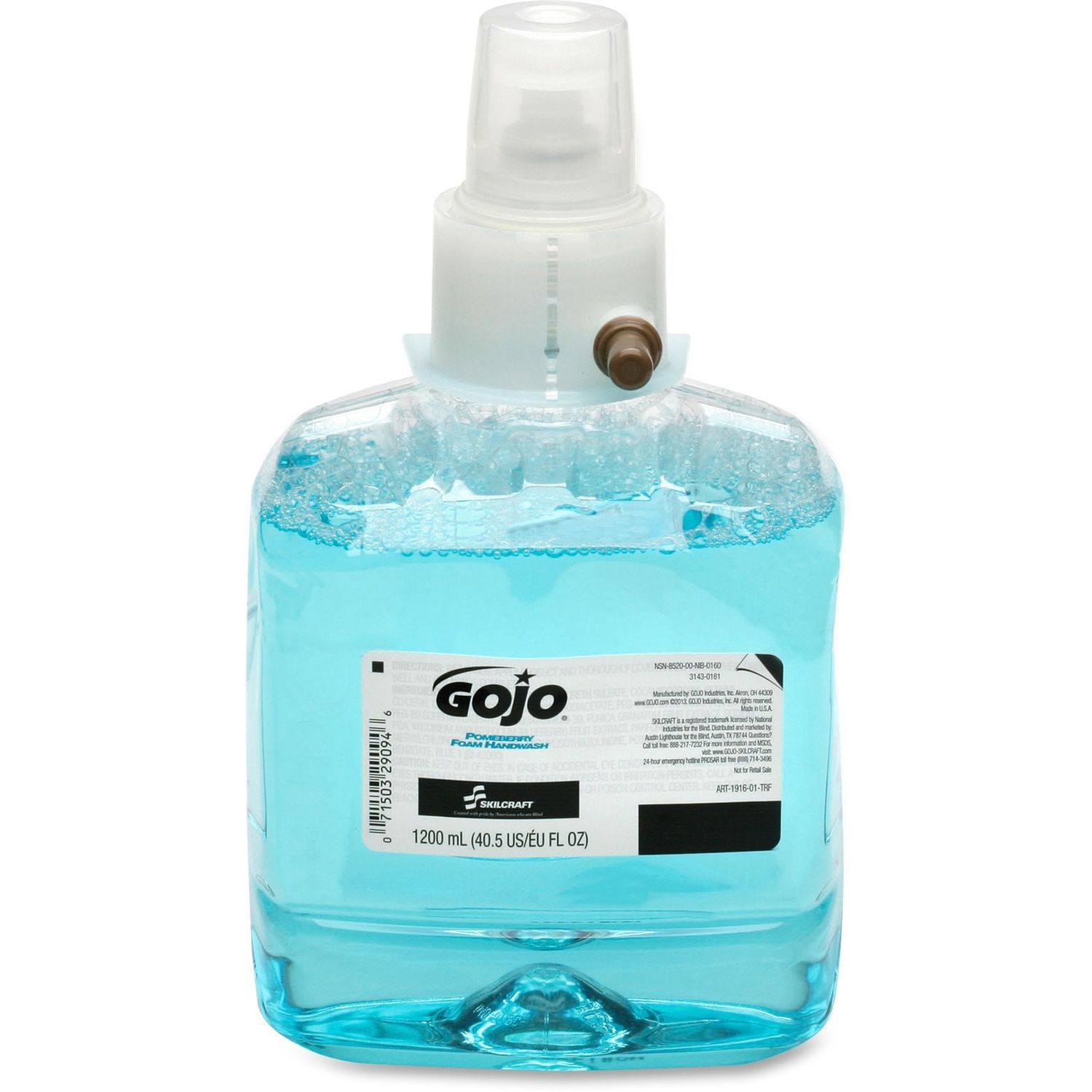 GOJO LTX-12 Refill Pomegranate Handwash Pomegranate Scent, 40.6 fl oz (1200 mL), Hand, Blue, Bio-based, 2 / Box