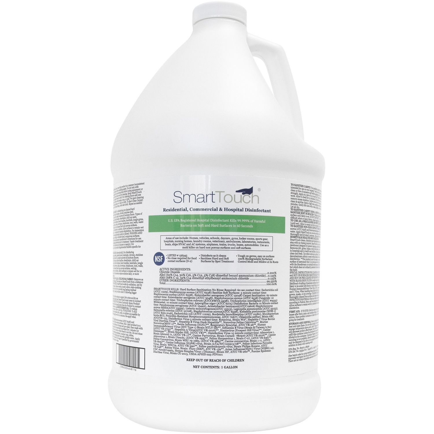 SmartTouch List N Disinfectant 1 Each, Clear