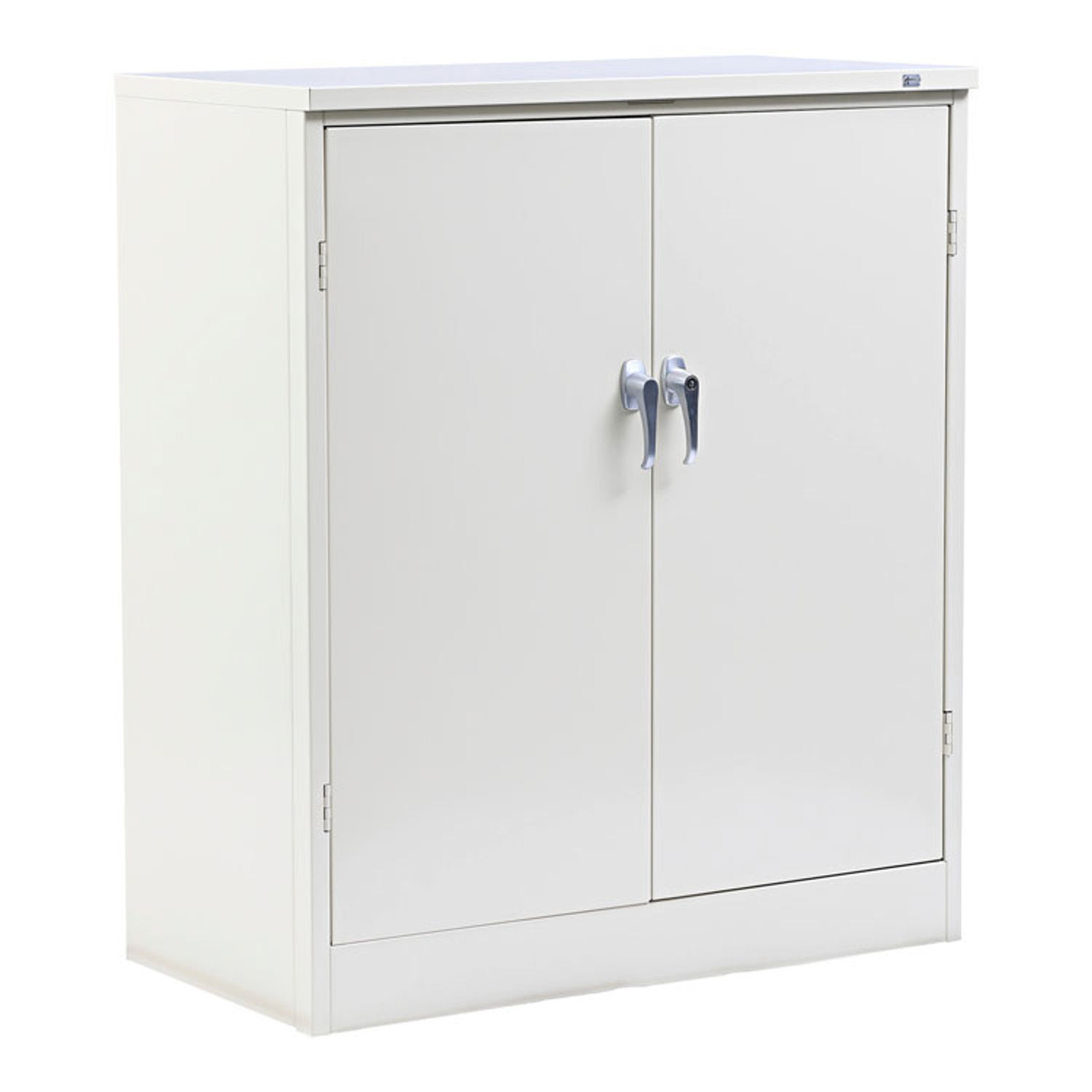 Assembled 42" High Heavy-Duty Welded Storage Cabinet Two Adjustable Shelves, 36w x 18d, Putty