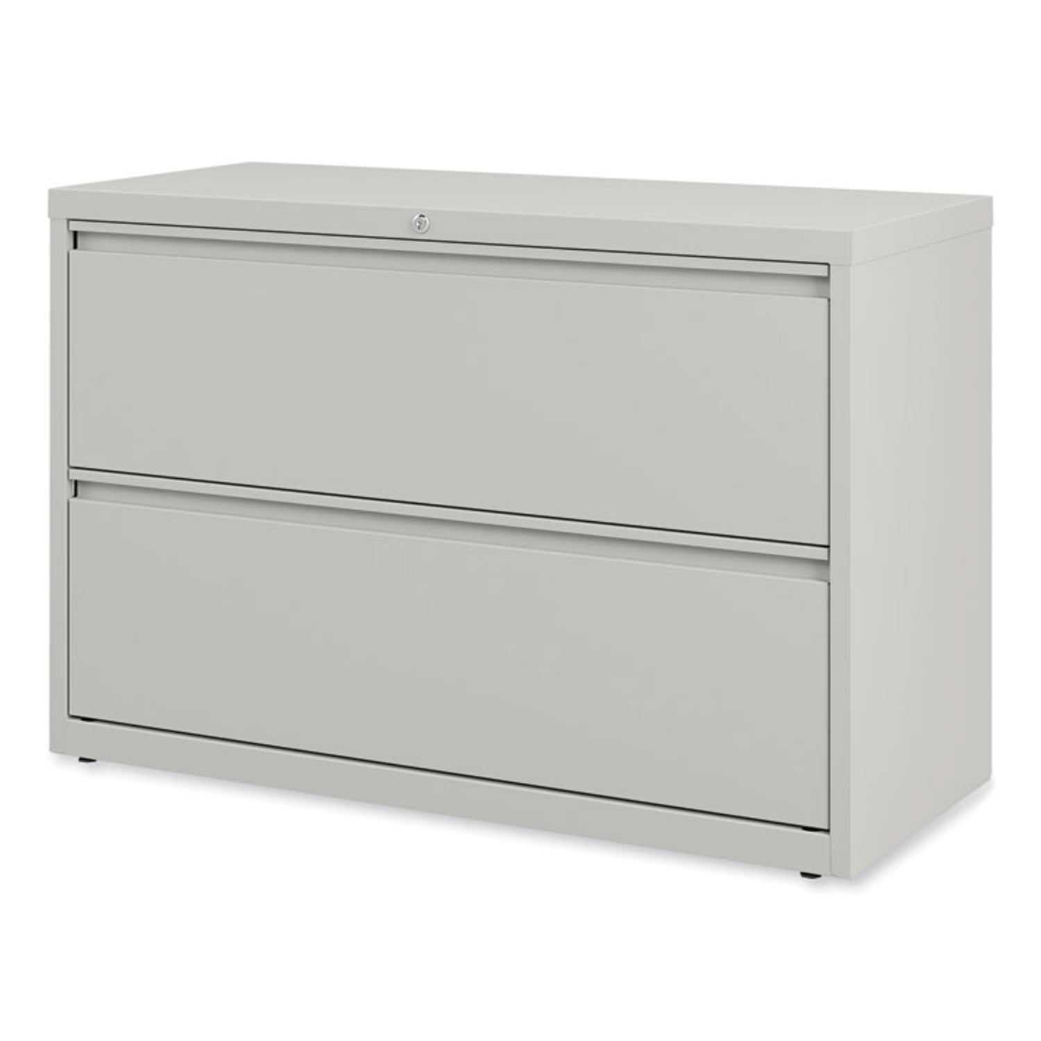 Lateral File 2 Legal/Letter-Size File Drawers, Light Gray, 42" x 18.63" x 28"