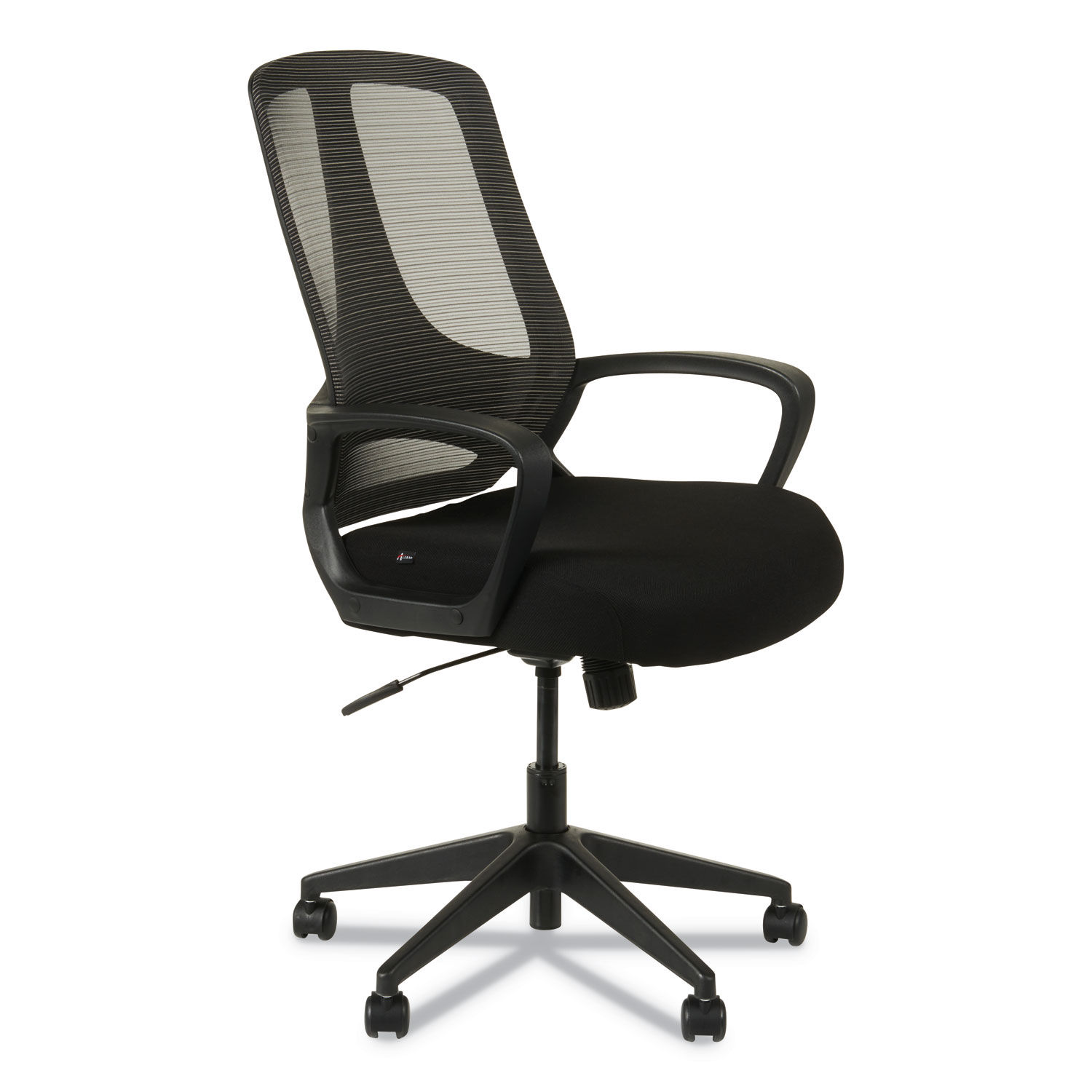 Alera MB Series Mesh Mid-Back Office Chair Supports Up to 275 lb, 18.11" to 21.65" Seat Height, Black