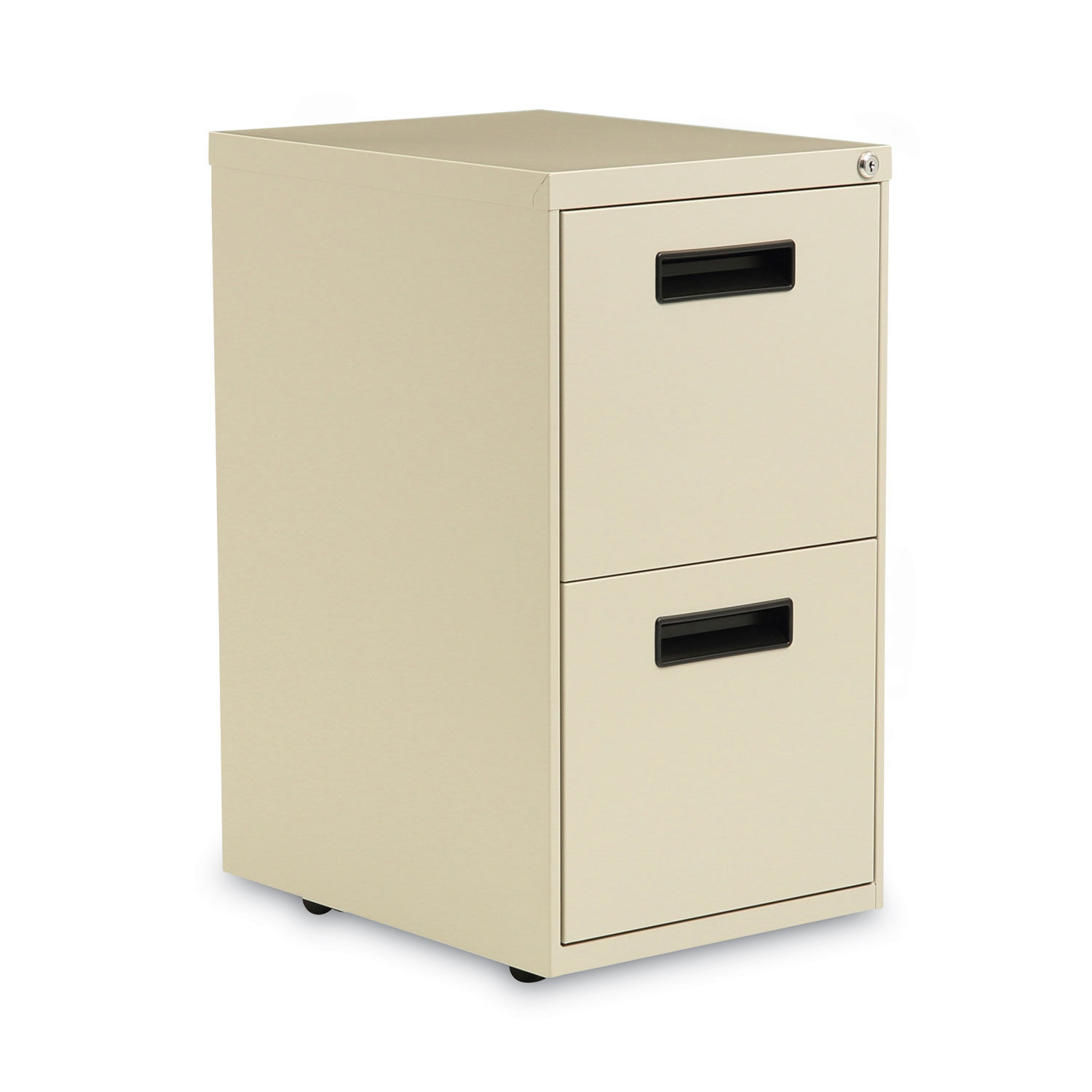 File Pedestal Left or Right, 2 Legal/Letter-Size File Drawers, Putty, 14.96" x 19.29" x 27.75"