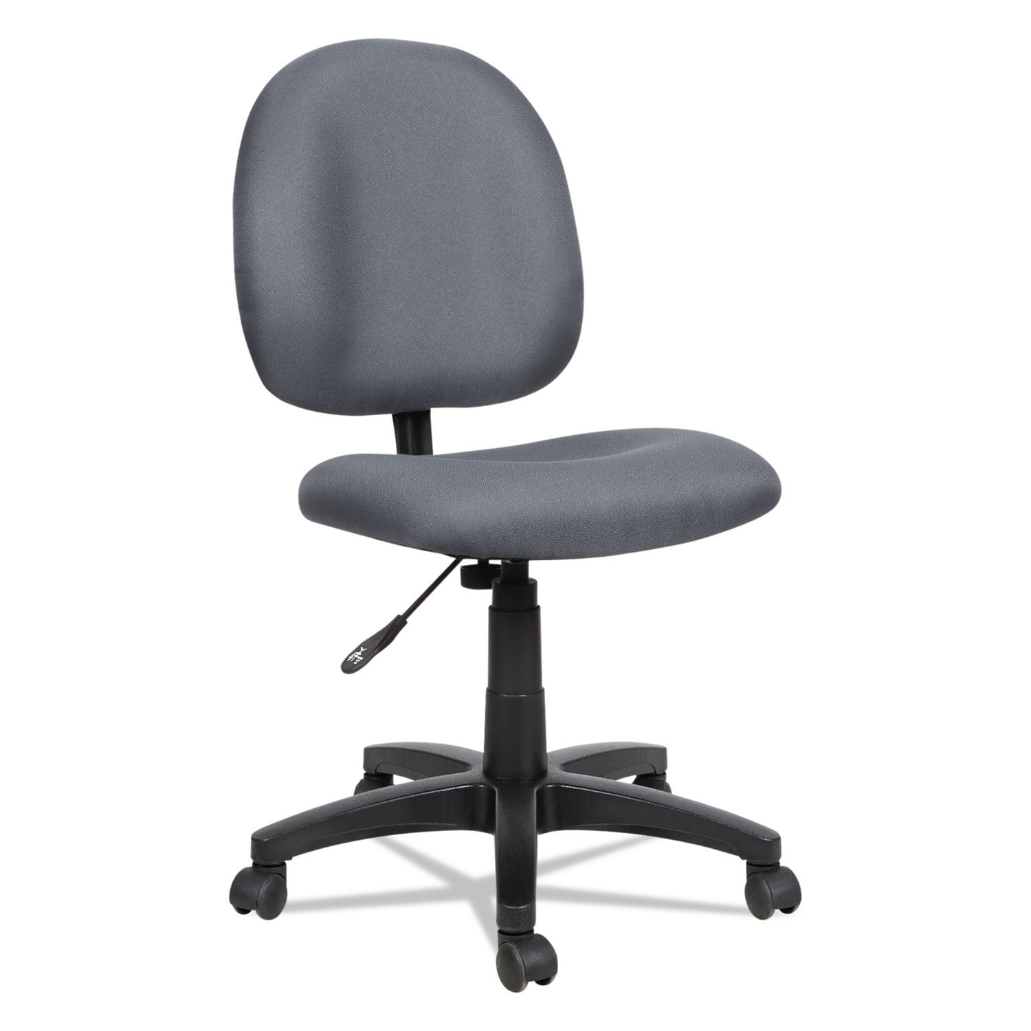 Alera Essentia Series Swivel Task Chair Supports Up to 275 lb, 17.71" to 22.44" Seat Height, Gray Seat/Back, Black Base