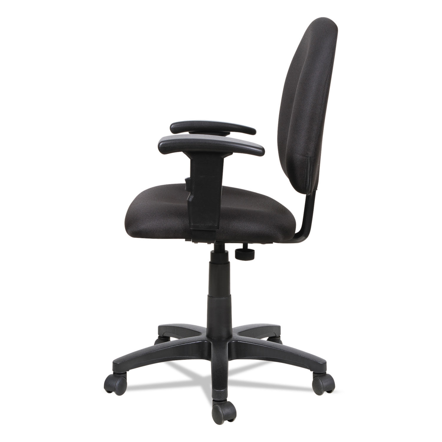 Alera Essentia Series Swivel Task Chair with Adjustable Arms Supports Up to 275 lb, 17.71" to 22.44" Seat Height, Black