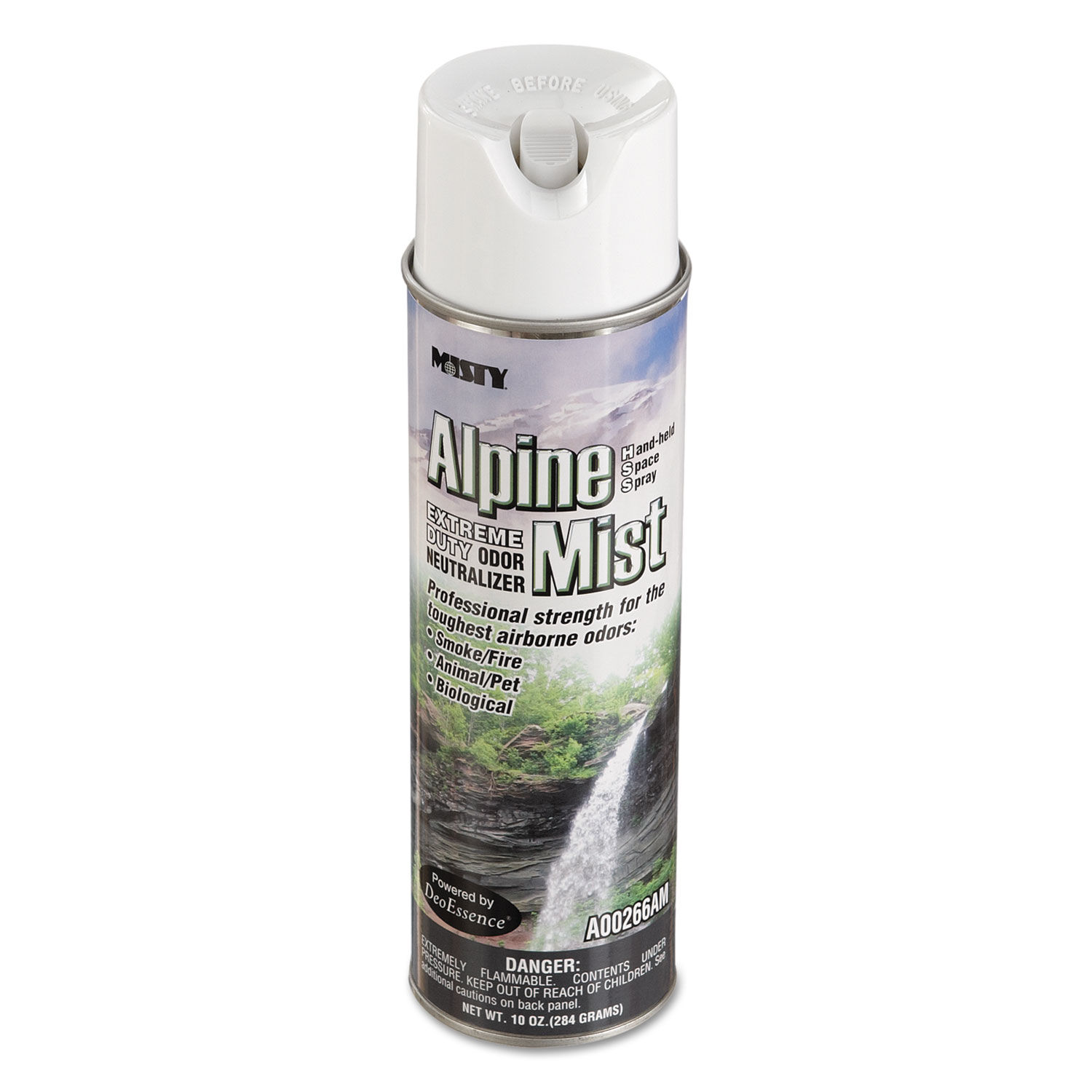 Hand-Held Odor Neutralizer Alpine Mist, 10 oz Aerosol Spray, 12/Carton