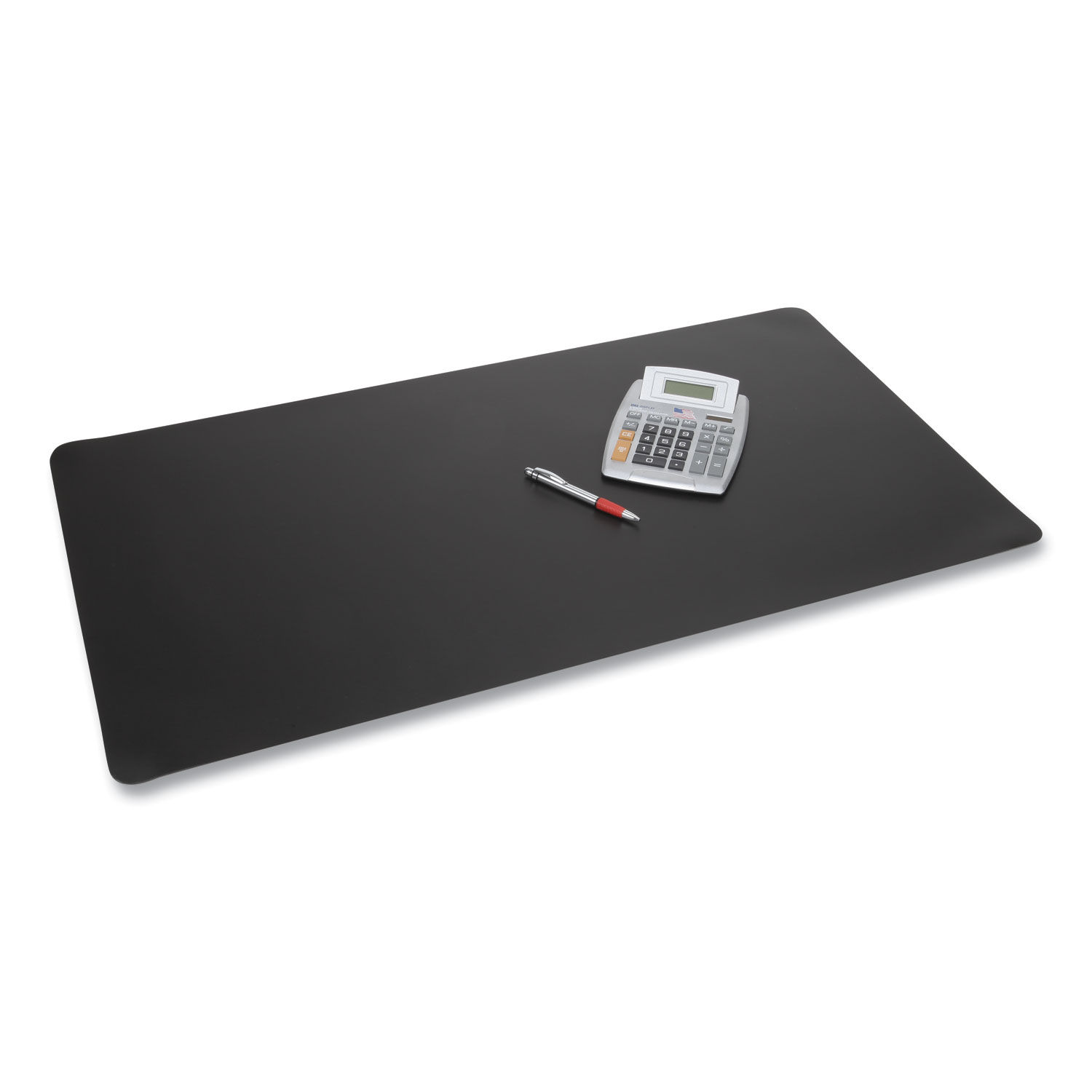 Rhinolin II Desk Pad with Antimicrobial Protection 17 x 12, Black