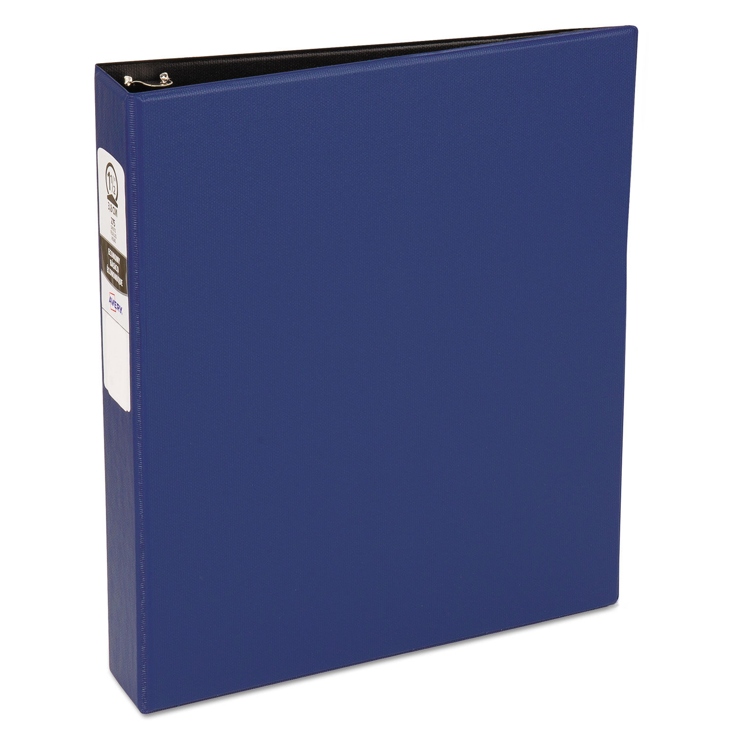Economy Non-View Binder with Round Rings 3 Rings, 1.5" Capacity, 11 x 8.5, Blue, (3400)