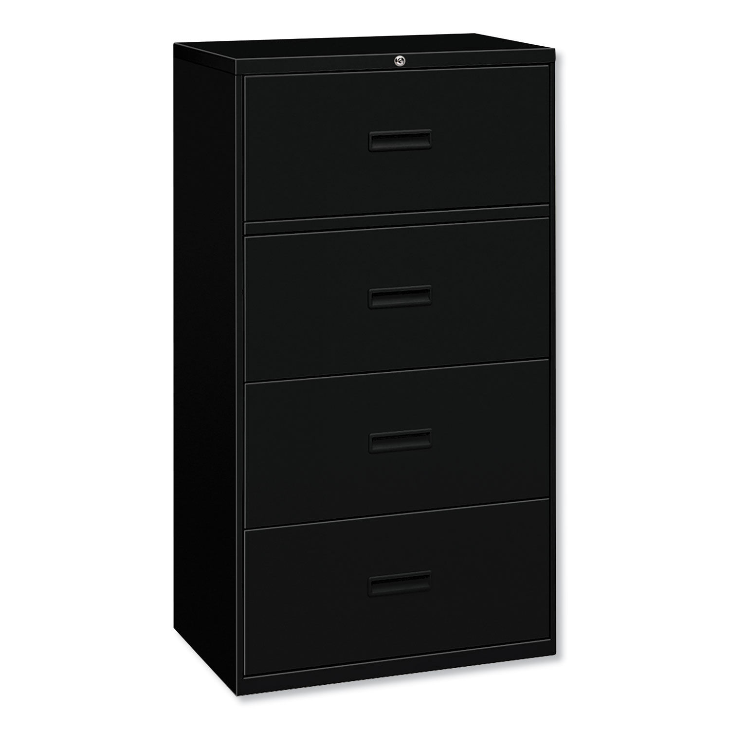400 Series Lateral File 4 Legal/Letter-Size File Drawers, Black, 36" x 18" x 52.5"