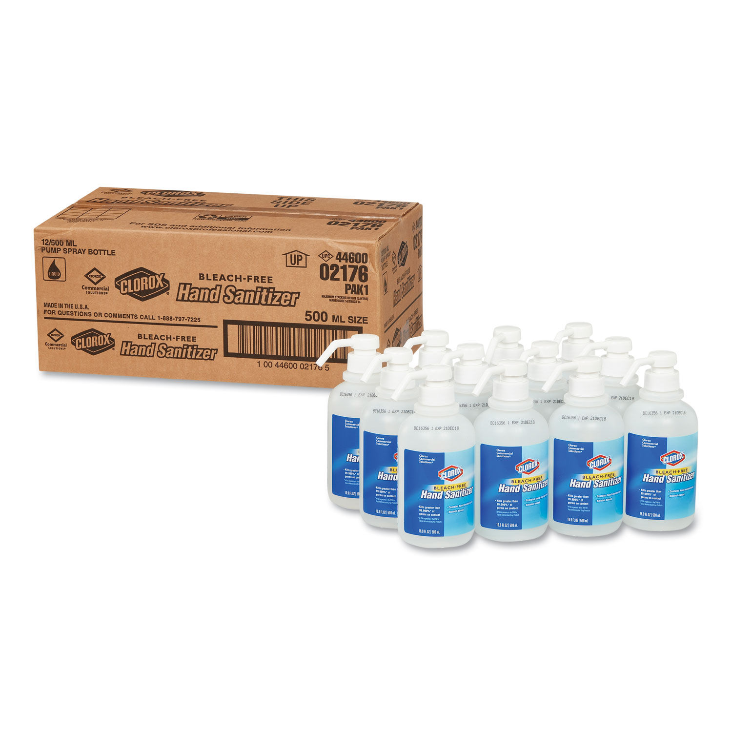 Liquid Hand Sanitizer 16.9 oz Spray, 12/Carton