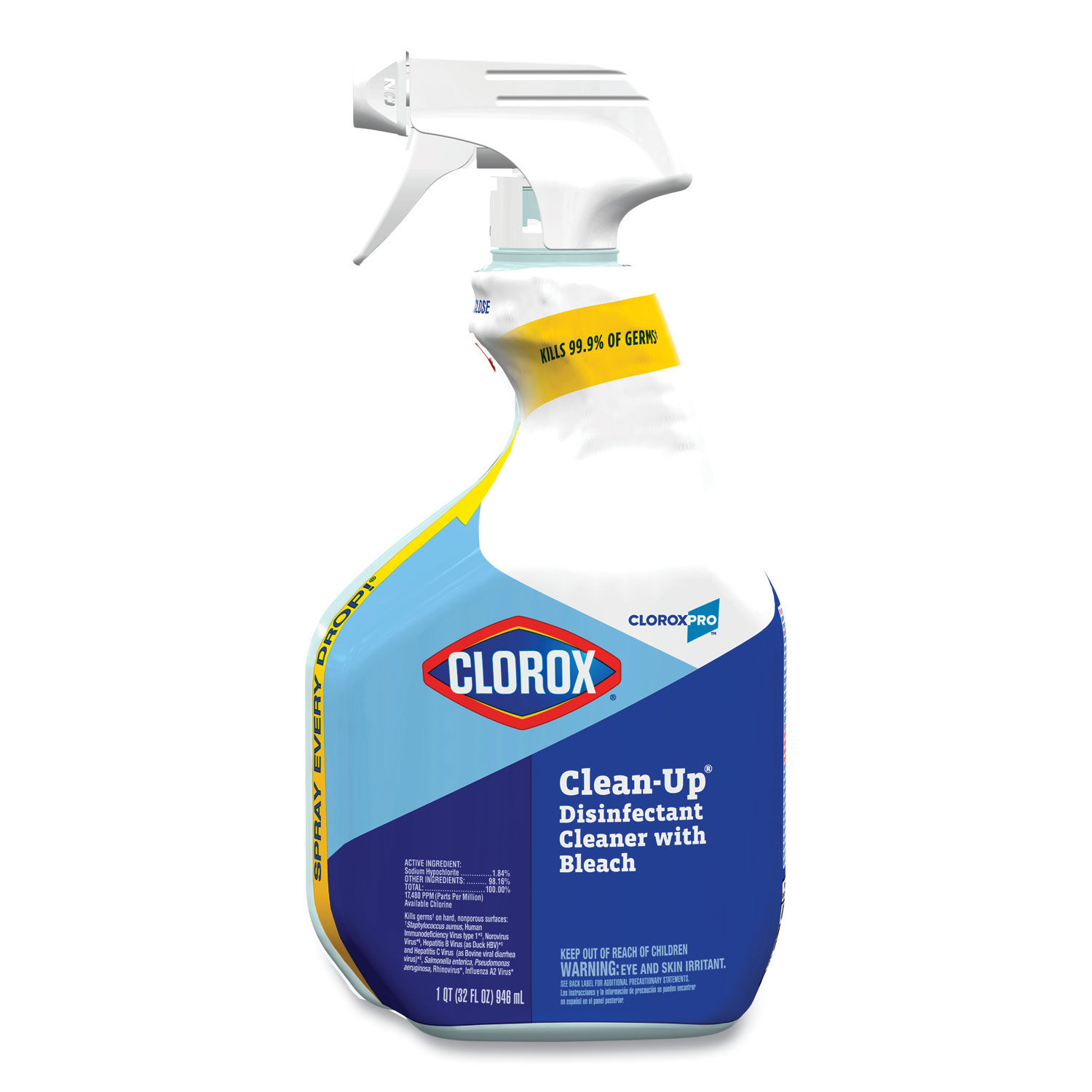 Clorox Pro Clorox Clean-up 32 oz Smart Tube Spray, 9/Carton