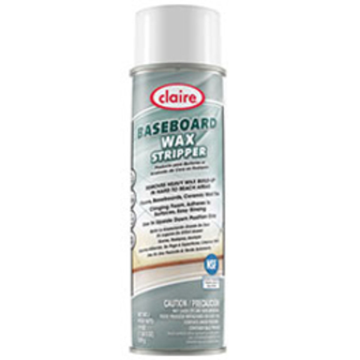 Baseboard Cleaner and Wax Stripper Foam Spray, 19 fl oz (0.6 quart), Pine ScentCan, 12 / Pack, Pale Beige