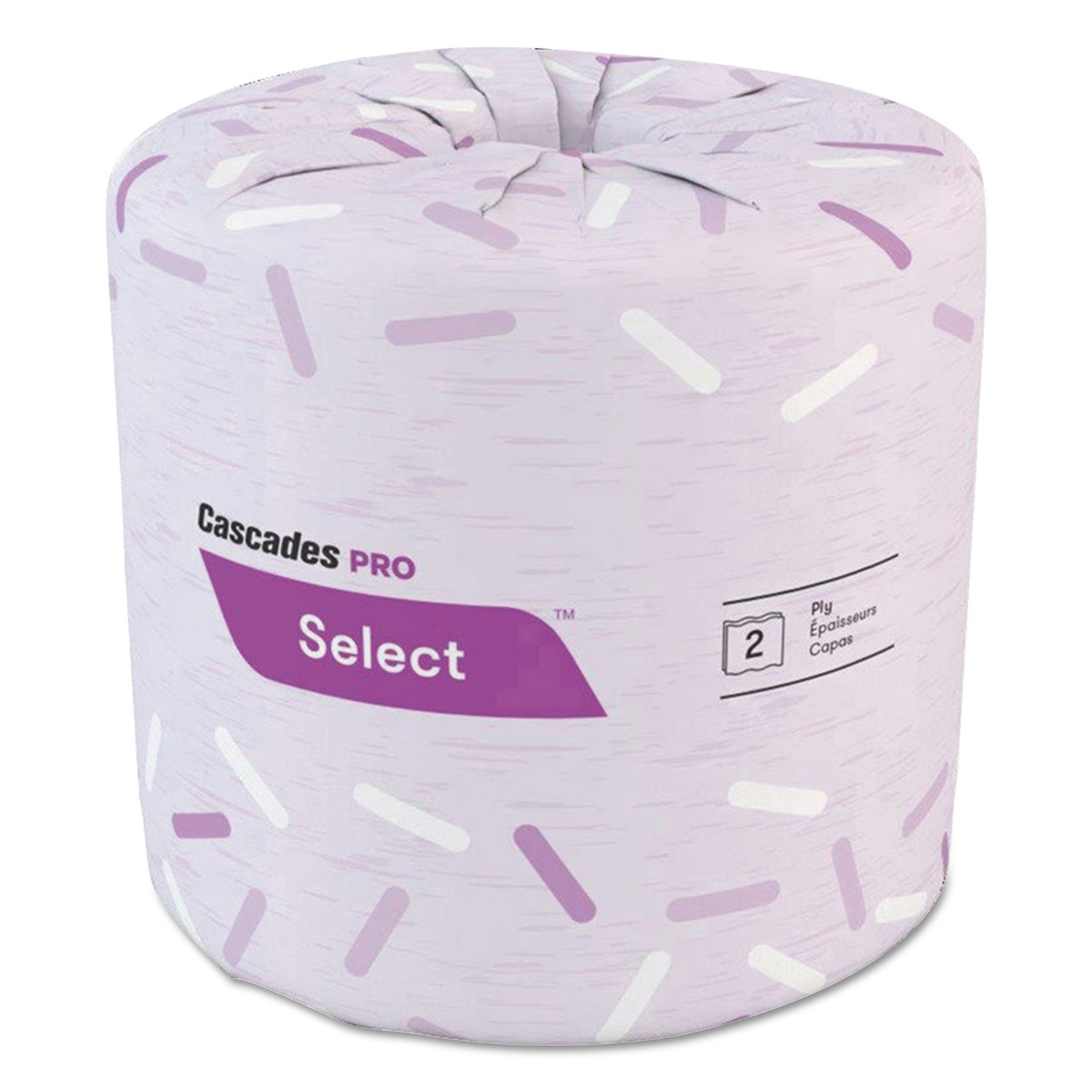 Select Standard Bath Tissue 2-Ply, White, 4.25 x 3.25, 500 Sheets/Roll, 96 Rolls/Carton