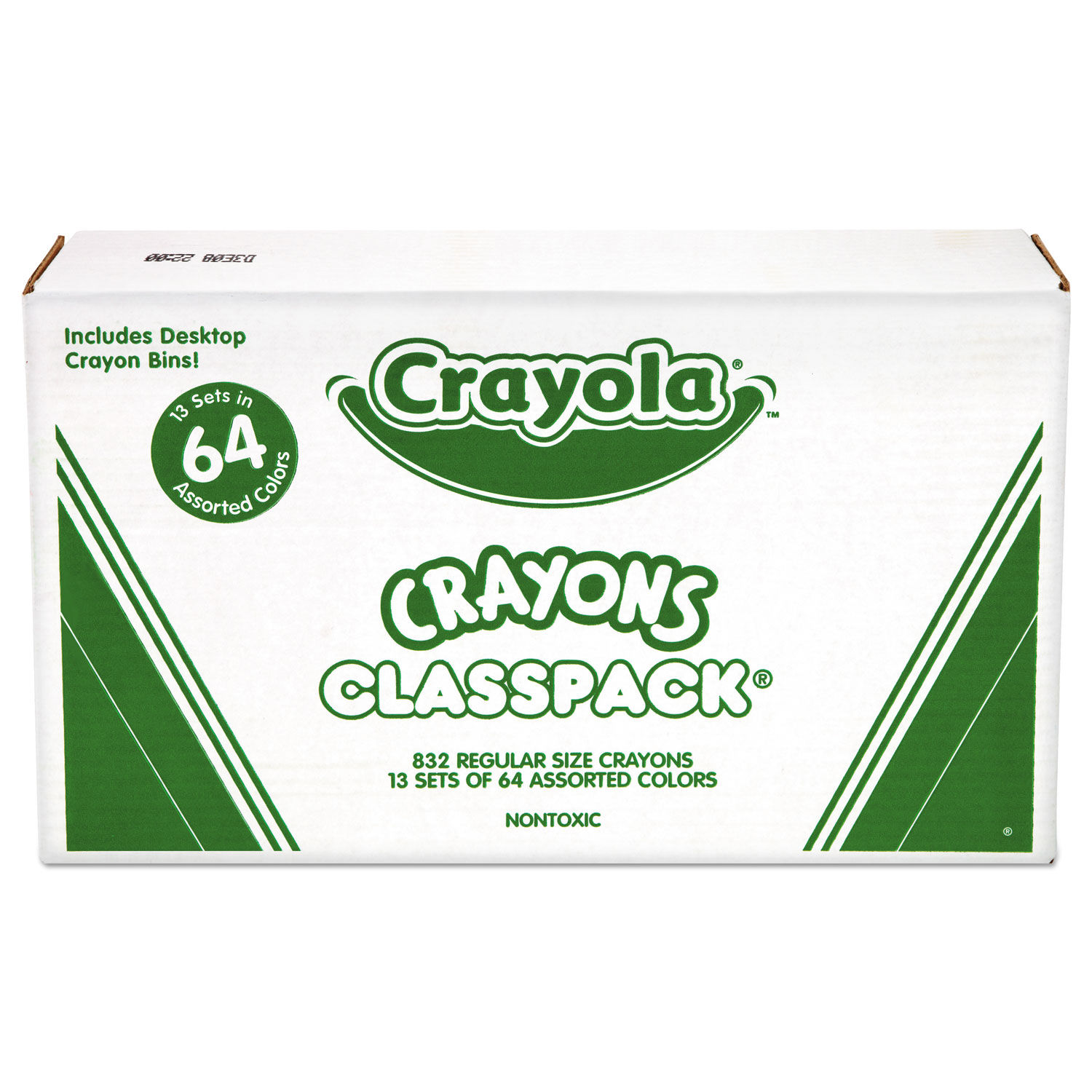 Classpack Regular Crayons Assorted, 13 Caddies, 832/Box