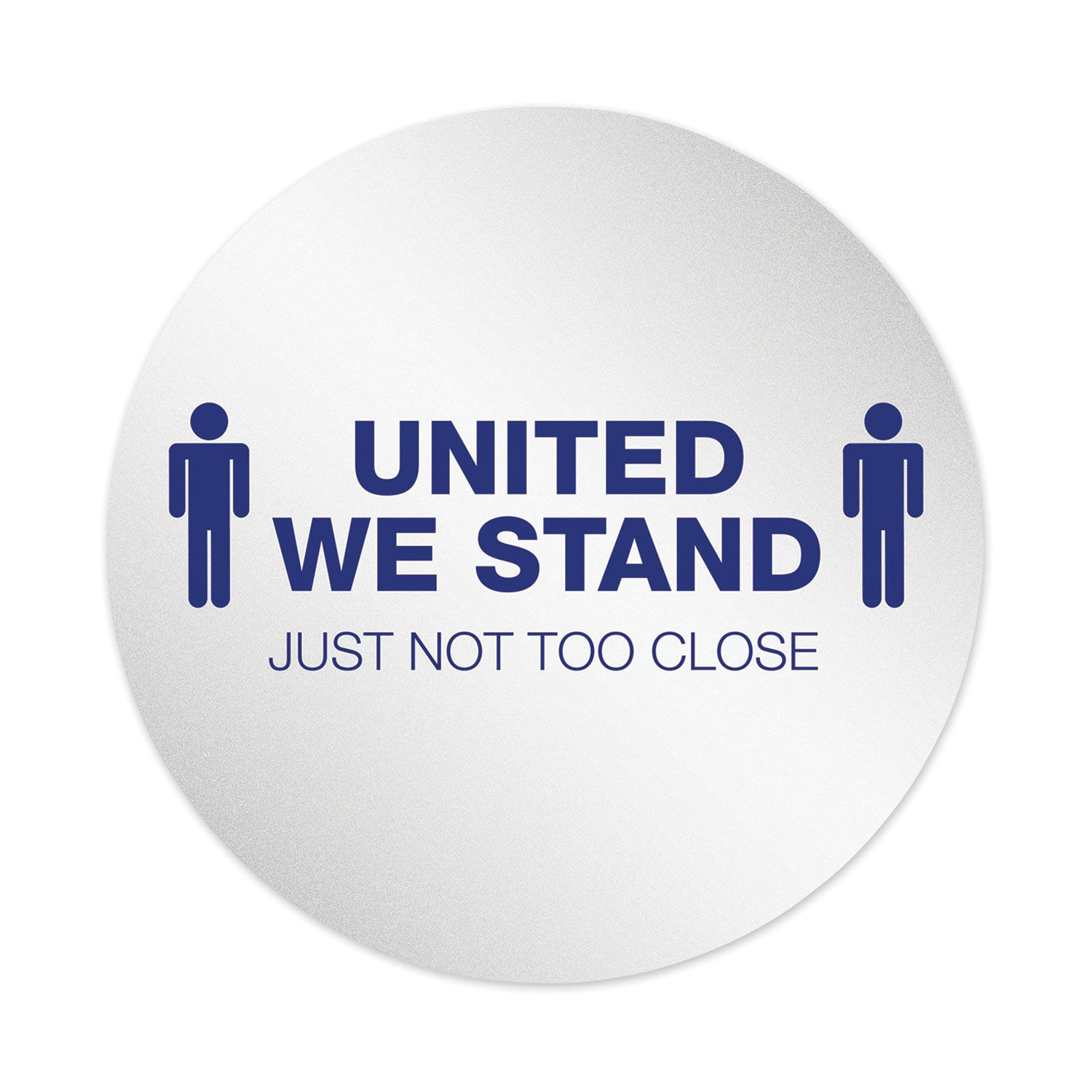 Personal Spacing Discs United We Stand, 20" dia, White/Blue, 6/Pack