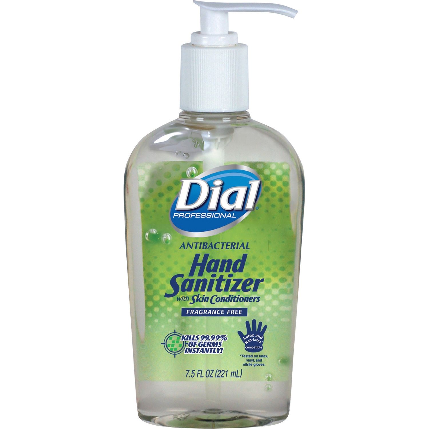 Hand Sanitizer 7.50 oz, Pump Bottle Dispenser, Kill Germs, Bacteria Remover, Mold Remover, Yeast Remover, Hand, Fragrance-free, Dye-free, 12 / Carton