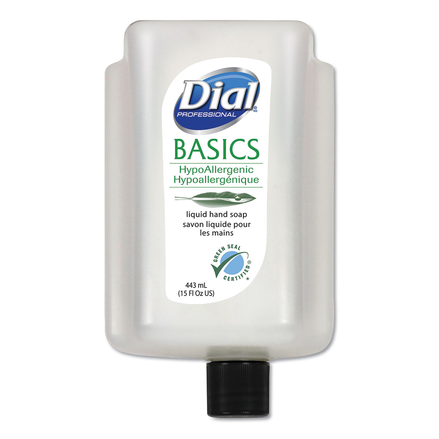 Basics Liquid Hand Soap Refill for Eco-Smart Dispenser Fresh Floral, 15 oz, 6/Carton