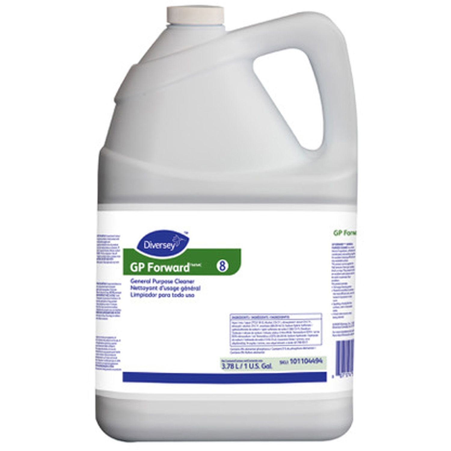 GP Forward General Purpose Cleaner Concentrate Liquid, 128 fl oz (4 quart), Citrus Scent, 4 / Carton, Clear Green