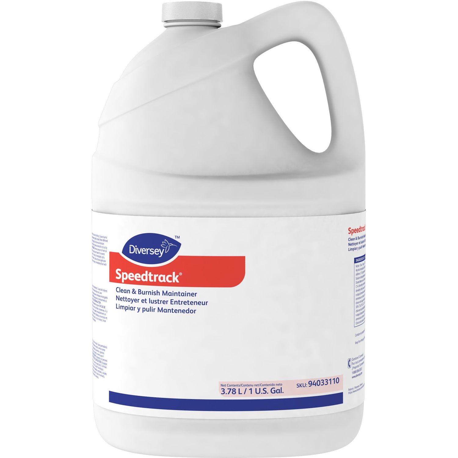 Speedtrack Clean/Burnish Maintainer Liquid, 128 fl oz (4 quart), 4 / Carton, White