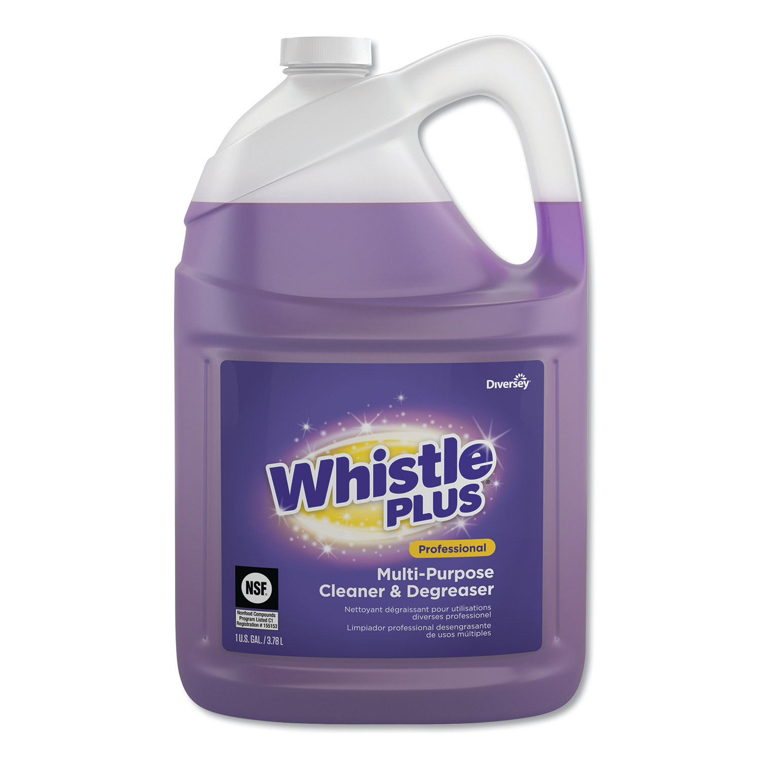 WHISTLE PLUS MULTI-PURPOSE CLEANER AND DEGREASER 1 GAL BOTTLE, CITRUS, 2/CARTON