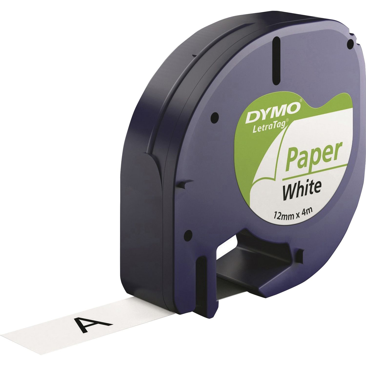 LetraTag Labelmaker 1/2" Paper Labels 1/2" Width, White, Paper, 6 / Box