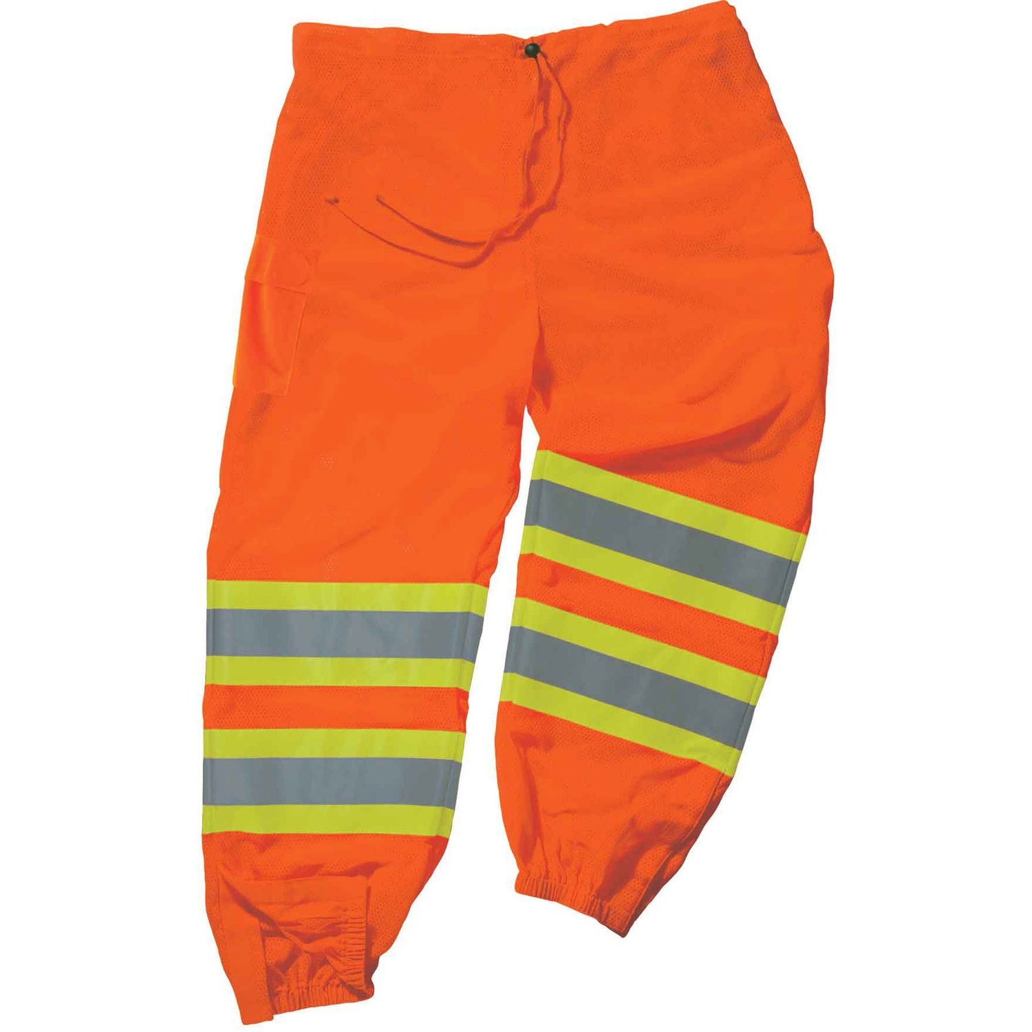 8911 Class E Two-Tone Pants Small/Medium Size, Orange, Polyester Mesh
