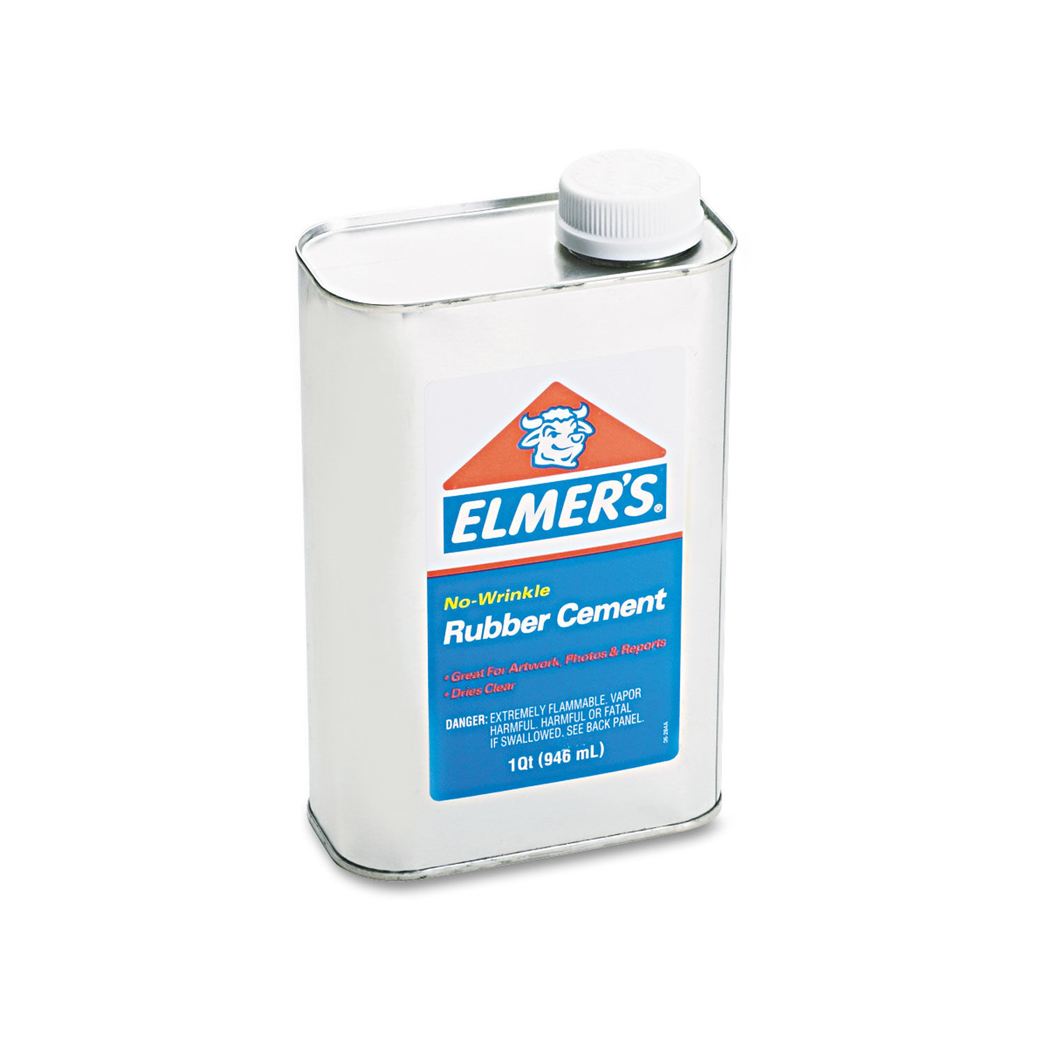 Rubber Cement 32 oz, Dries Clear