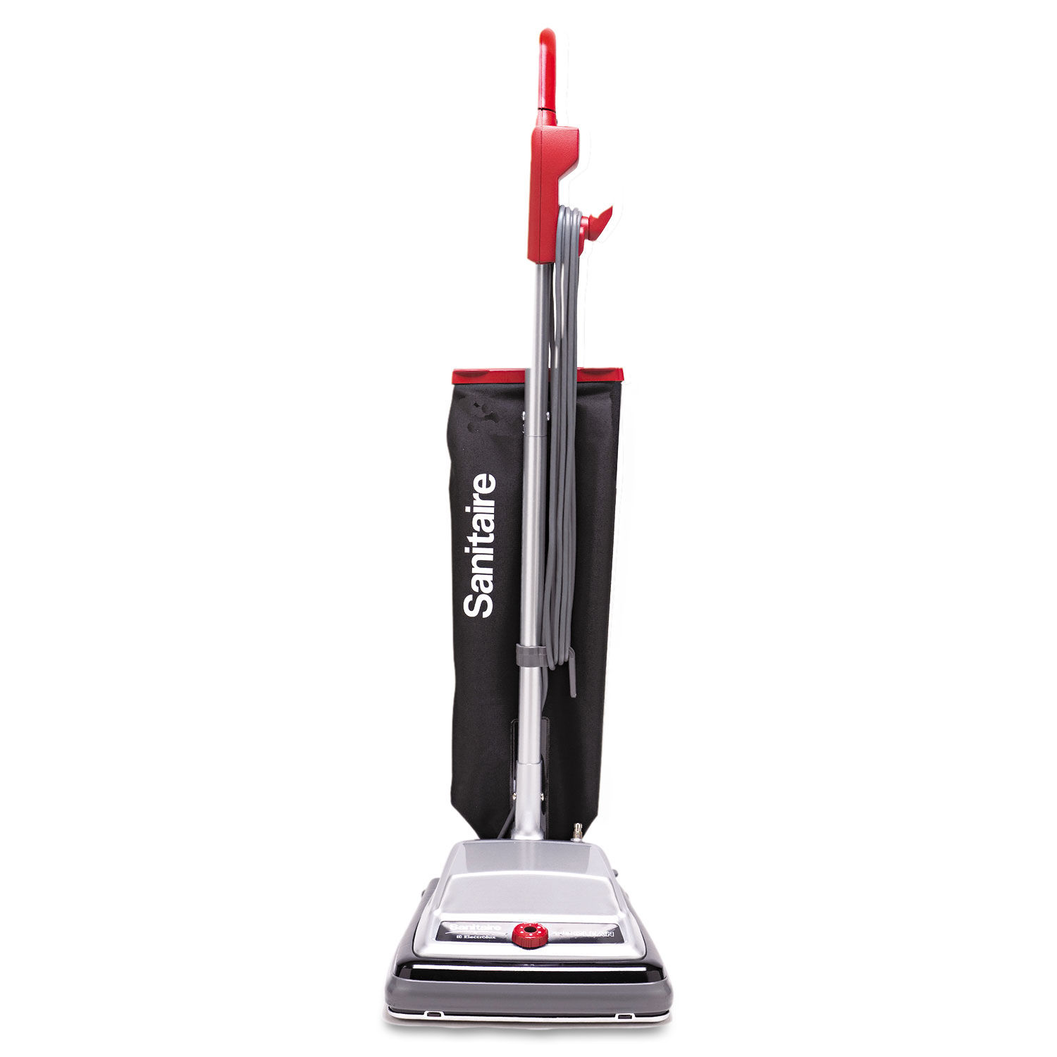 TRADITION QuietClean Upright Vacuum SC889A 12" Cleaning Path, Gray/Red/Black