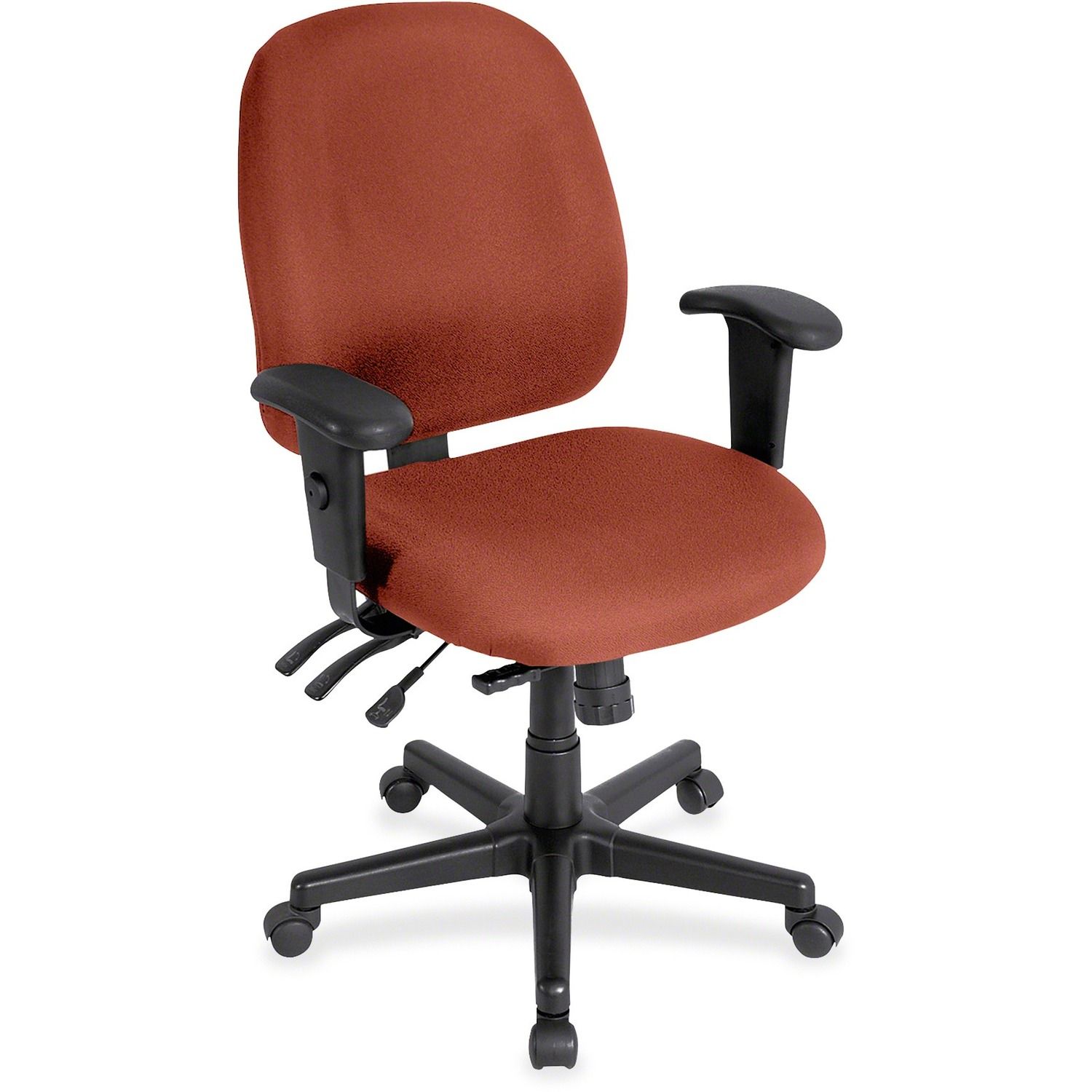 4x4 498SL Task Chair Green Fabric Seat, Green Fabric Back, 5-star Base, 1 Each