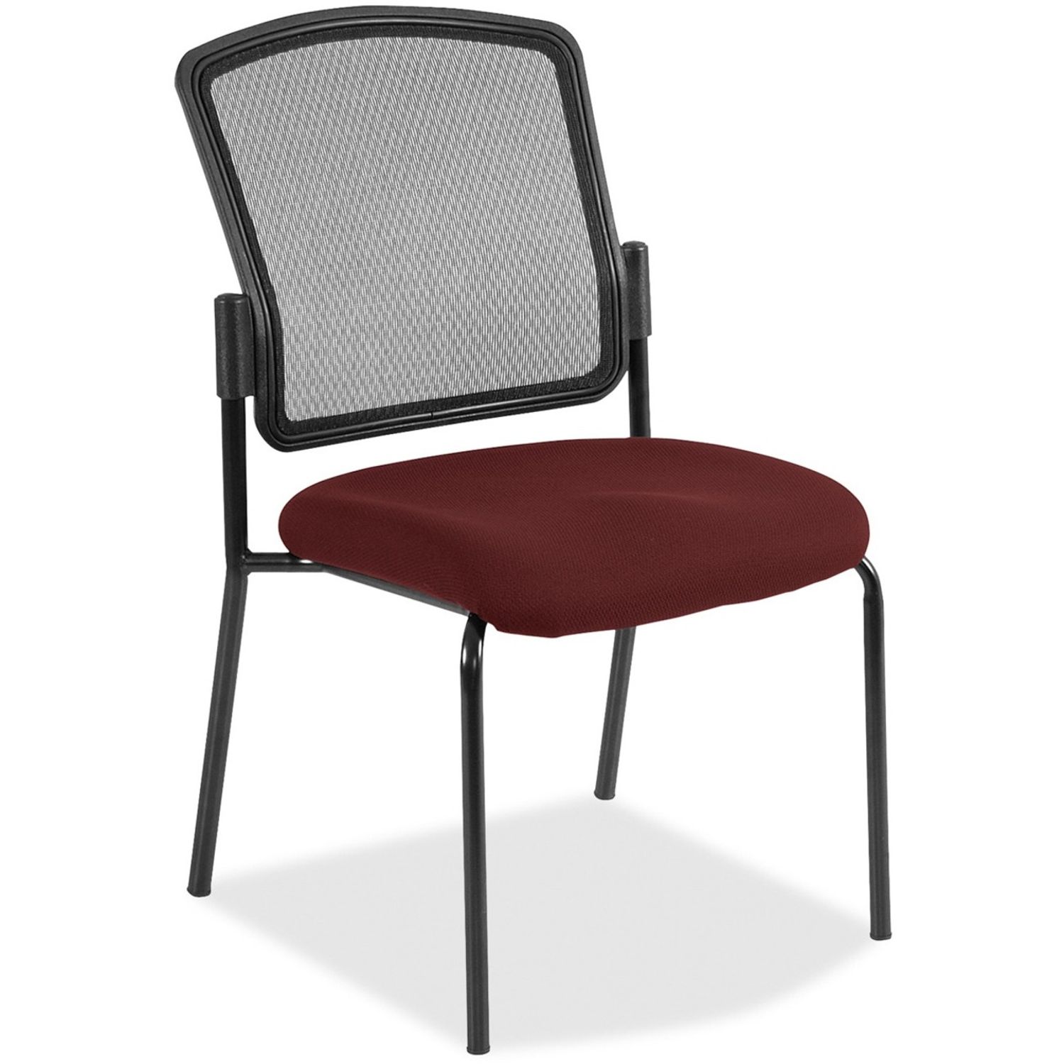 Dakota 2 7014 Guest Chair Port Fabric Seat, Steel Frame, Four-legged Base, 1 Each
