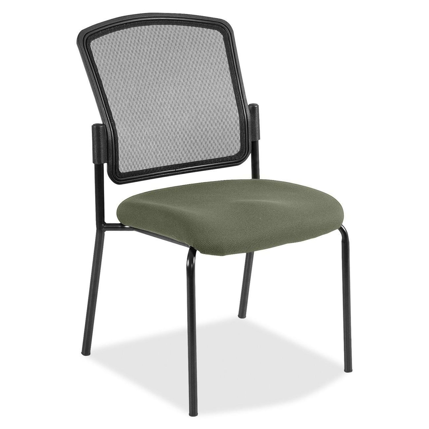 Dakota 2 Guest Chair Sage Fabric Seat, Steel Frame, Four-legged Base, 1 Each