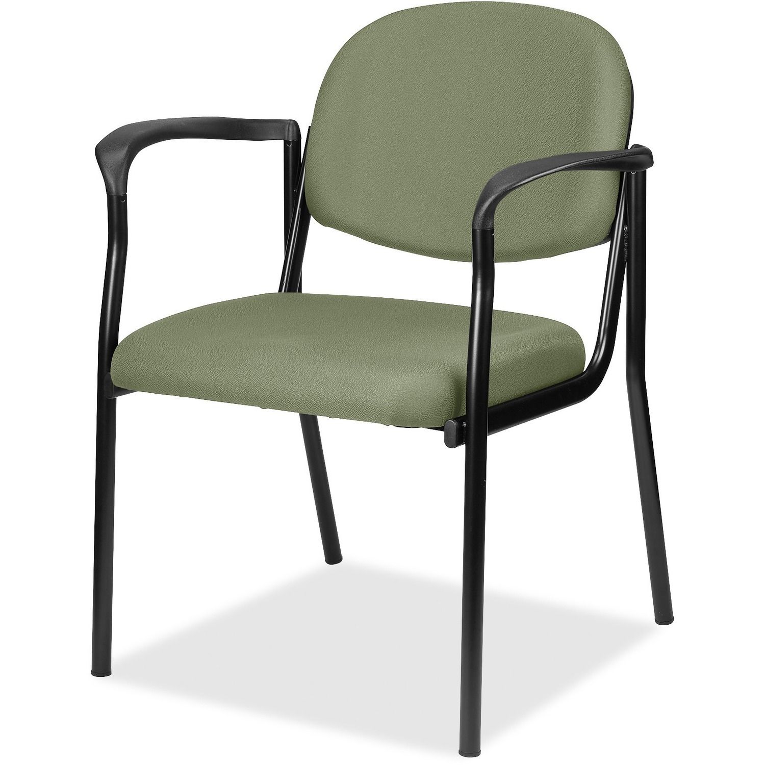 dakota with Arms Mint Chocolate Fabric Seat, Mint Chocolate Fabric Back, Four-legged Base, 1 Each