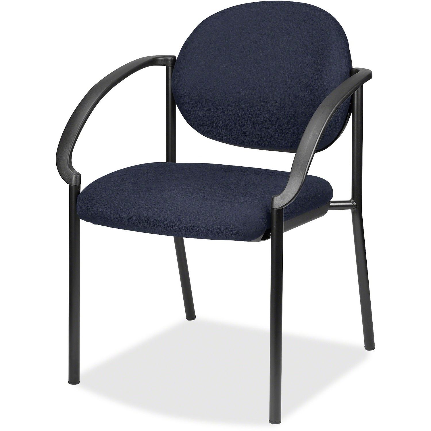 Dakota 9011 Stacking Chair Periwinkle Fabric Seat, Periwinkle Fabric Back, Steel Frame, Four-legged Base, 1 Each