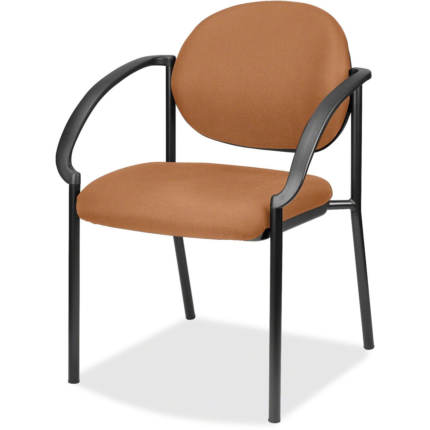 Dakota 9011 Stacking Chair Sand Fabric Seat, Sand Fabric Back, Steel Frame, Four-legged Base, 1 Each