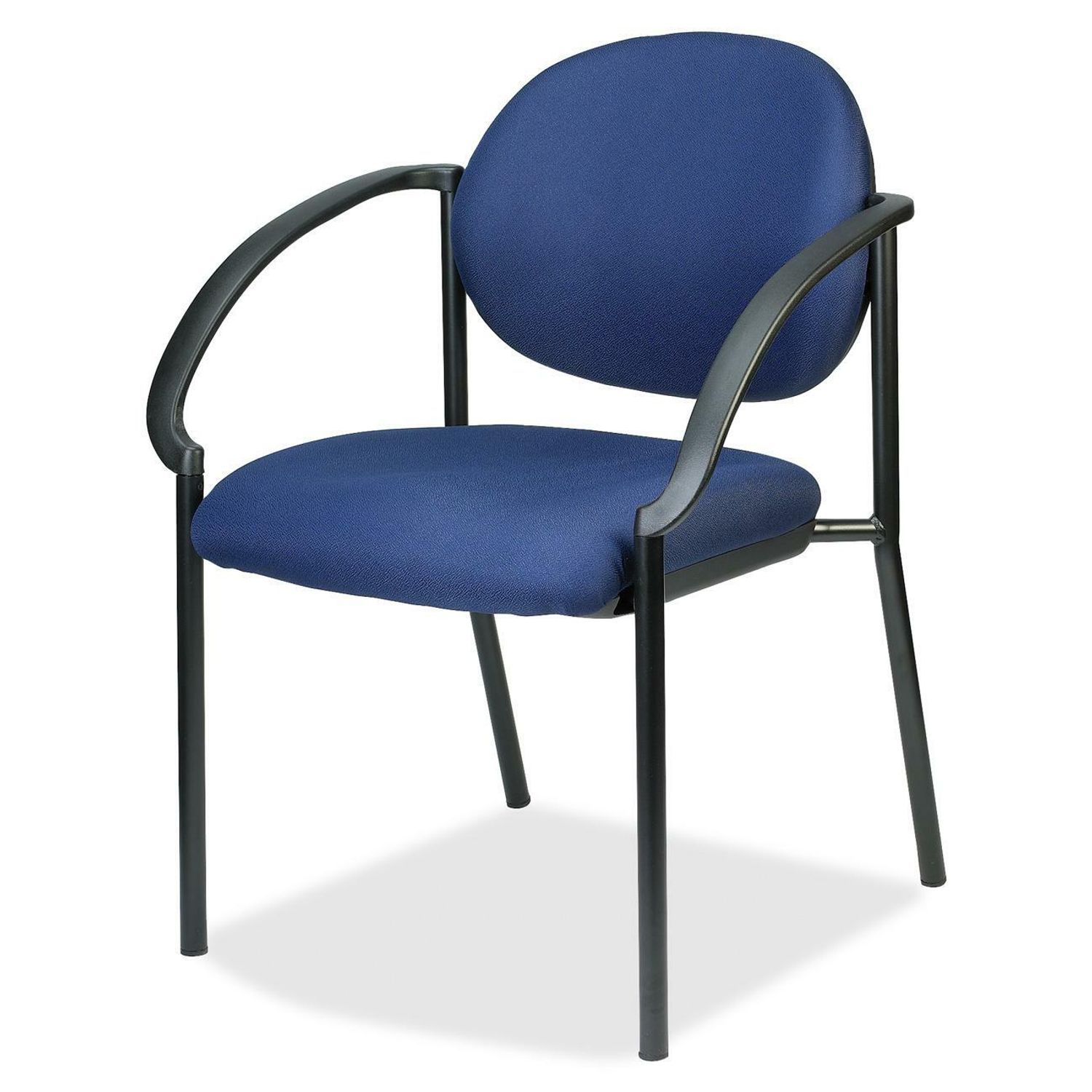 dakota FS9011 Stacking Chair Blue Seat, Steel Frame, Sled Base, 1 Each