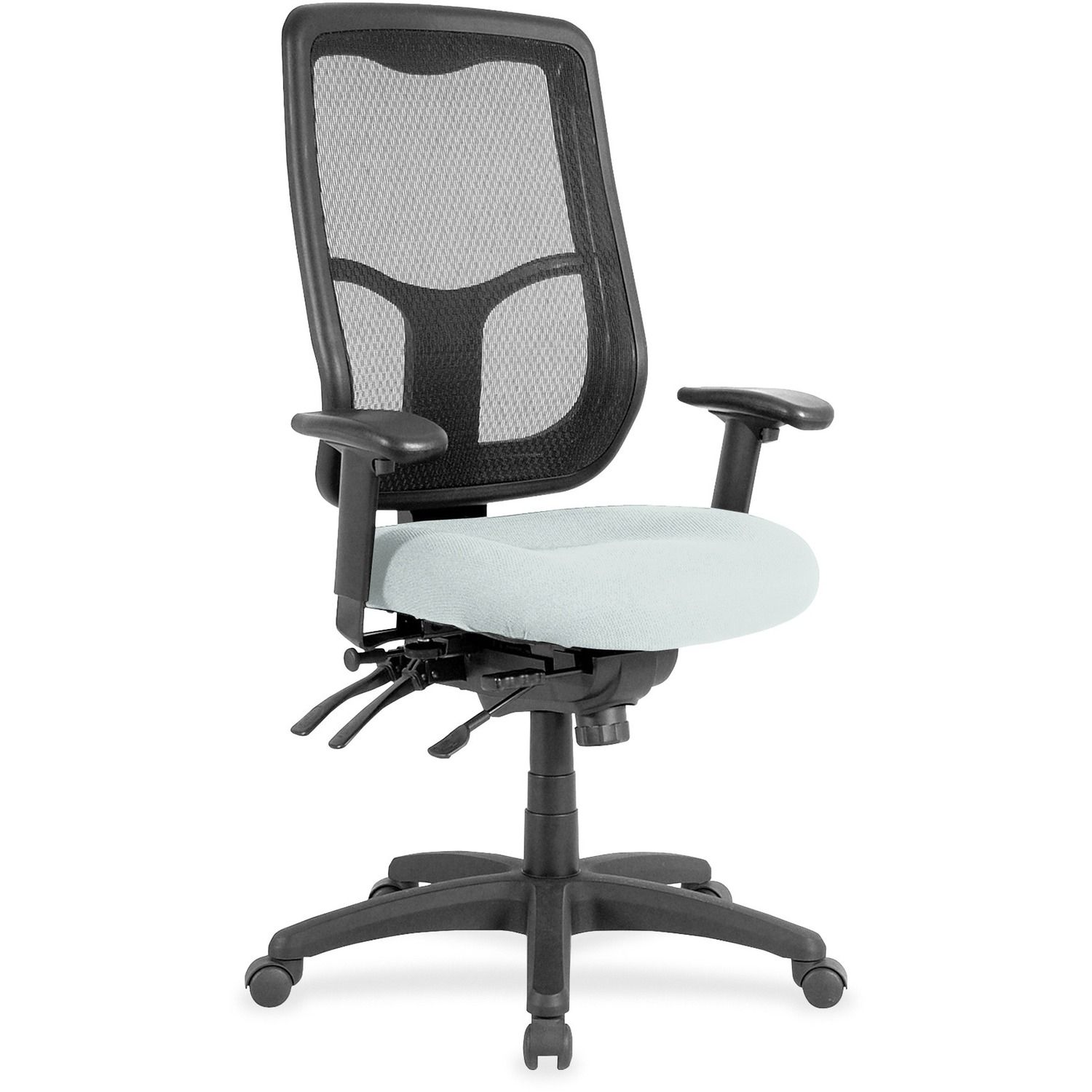 Executive Chair Fabric Seat, High Back, Breezy, Vinyl, 1 Each
