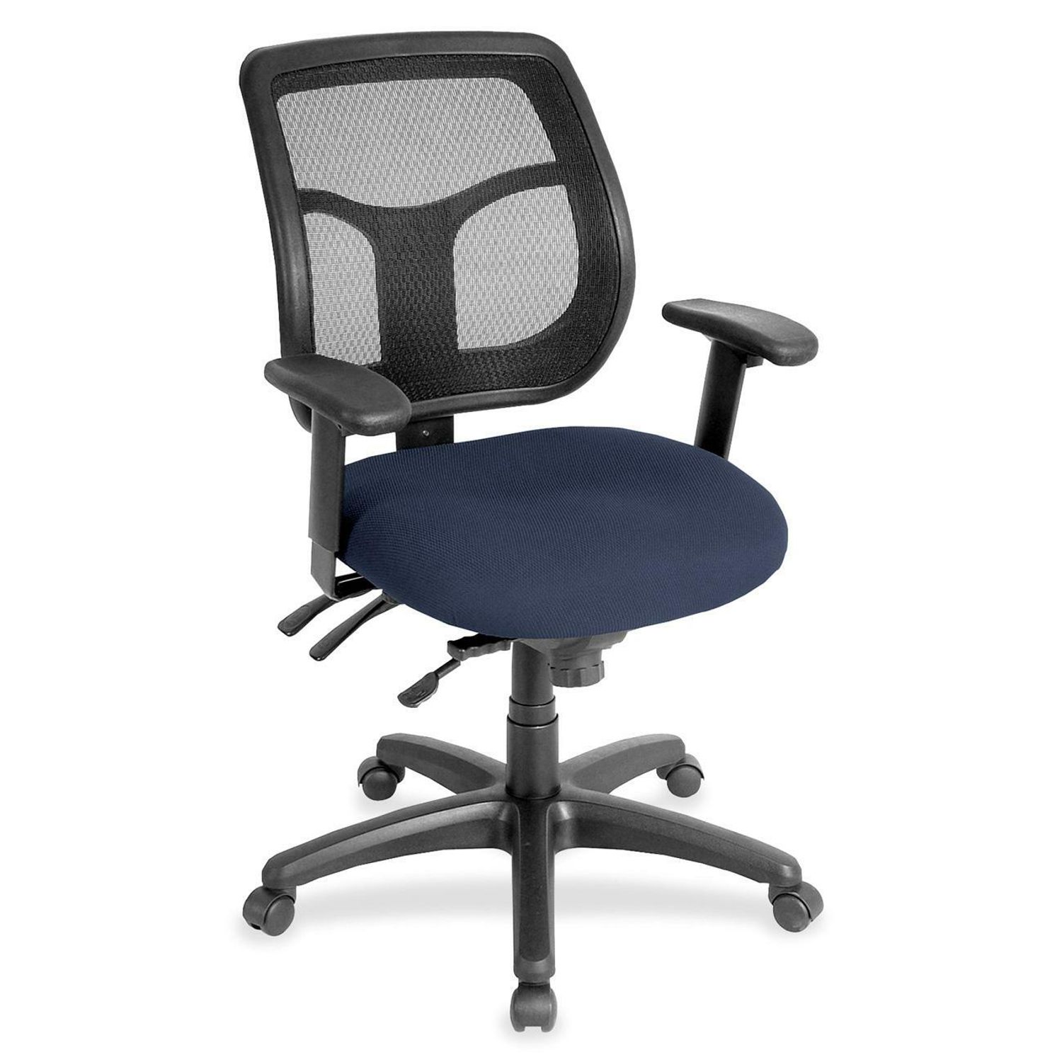 Apollo MFT9450 Task Chair Blueberry Fabric Seat, 5-star Base, 1 Each