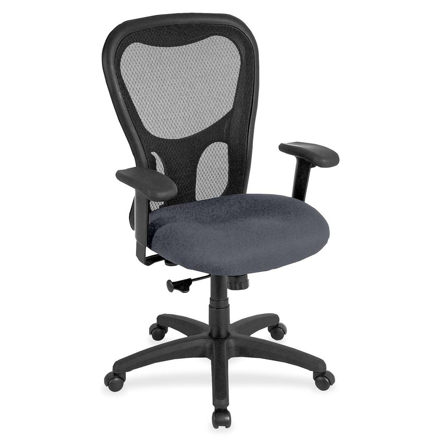Apollo Highback MM9500 Chambray Fabric Seat, 5-star Base, 1 Each