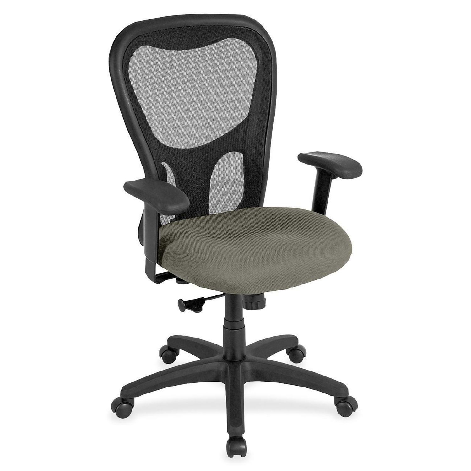 Apollo MM9500 Highback Executive Chair Stone Fabric Seat, 5-star Base, 1 Each