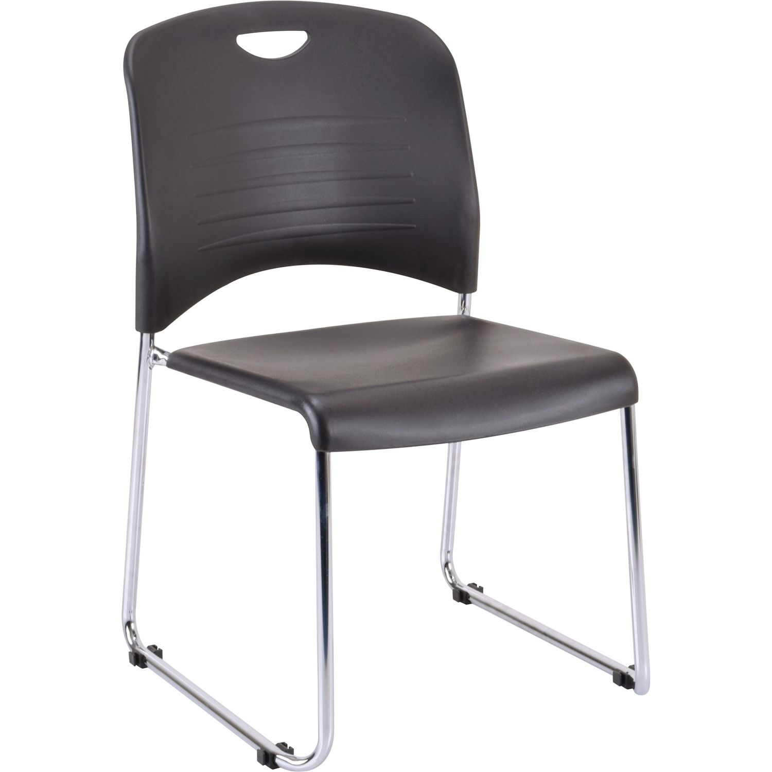 Aire Stacking Chair Black Seat, 4 / Carton