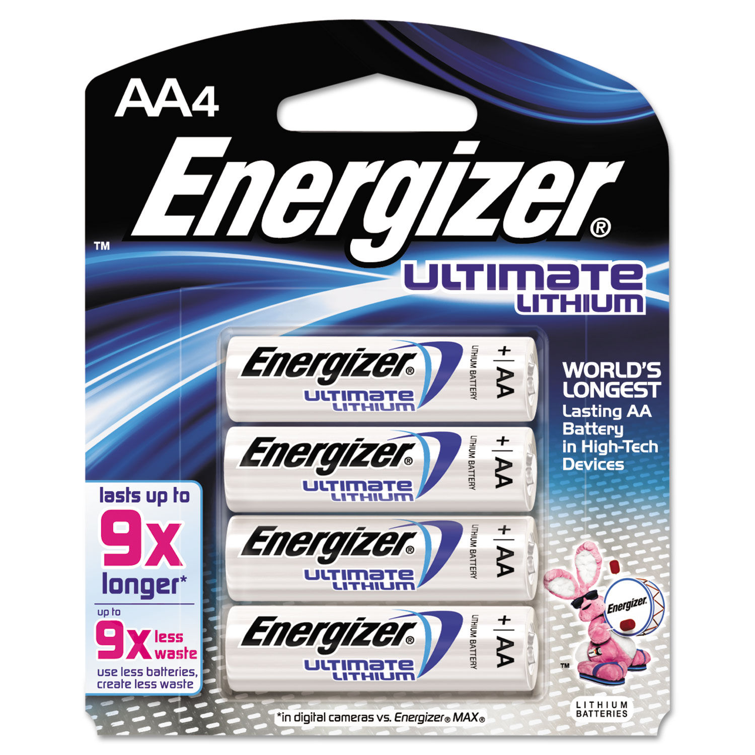 ULTIMATE LITHIUM AA BATTERIES 1.5V, 4/PACK