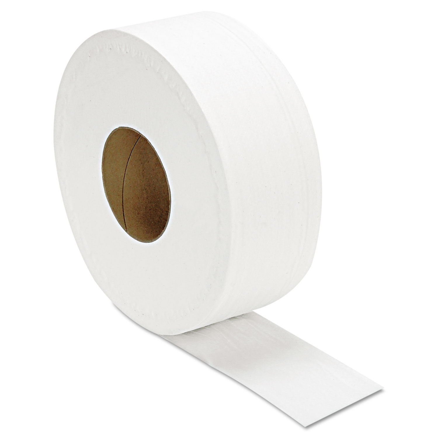 JRT Jumbo Bath Tissue Septic Safe, 2-Ply, White, 3.3" x 1,000 ft, 12 Rolls/Carton