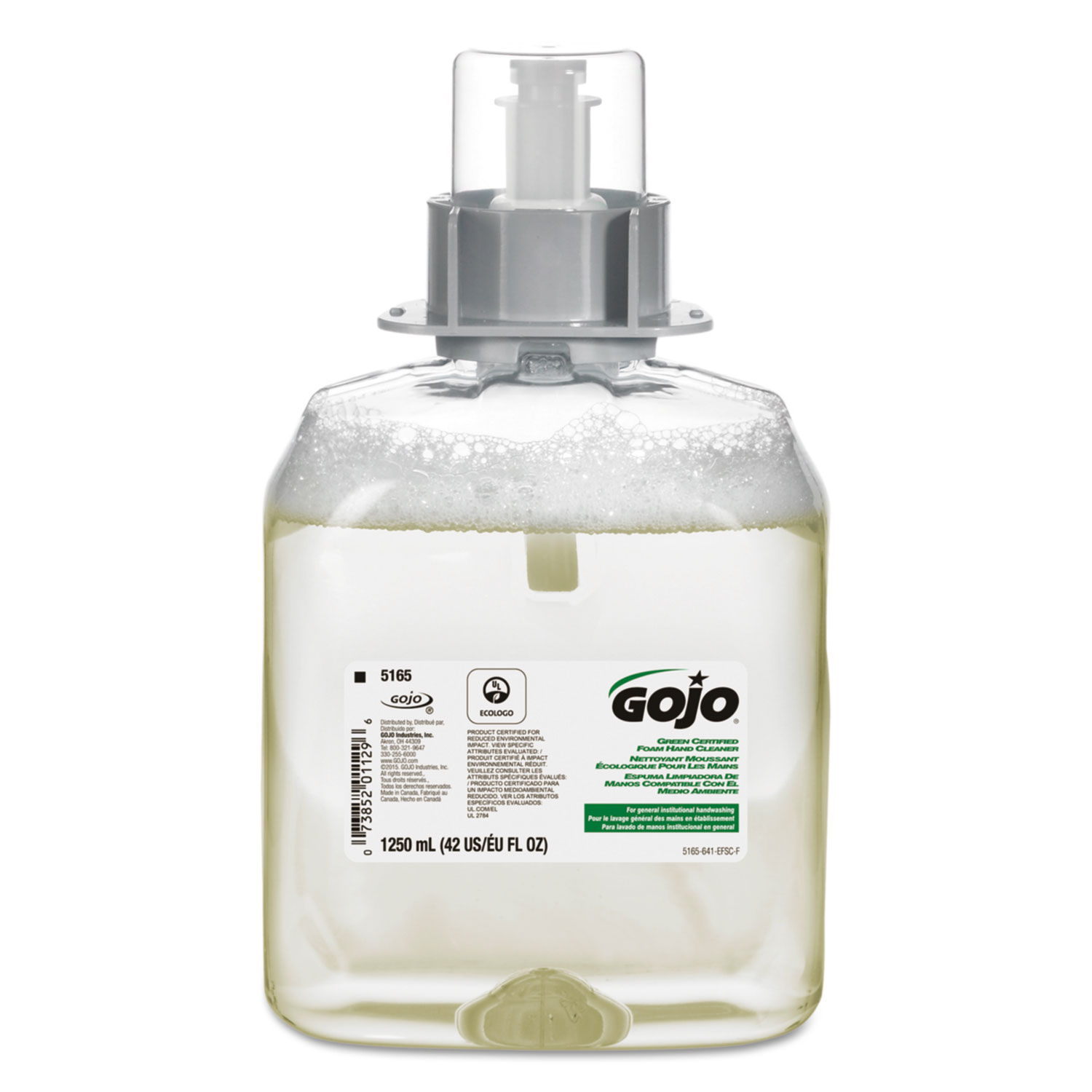 FMX Green Seal Foam Handwash Dispenser Refill Unscented, 1,250 mL
