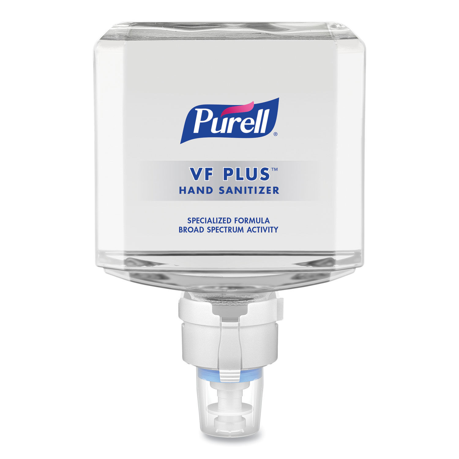 VF PLUS Hand Sanitizer Gel 1,200 mL Refill Bottle, Fragrance-Free, For ES8 Dispensers, 2/Carton