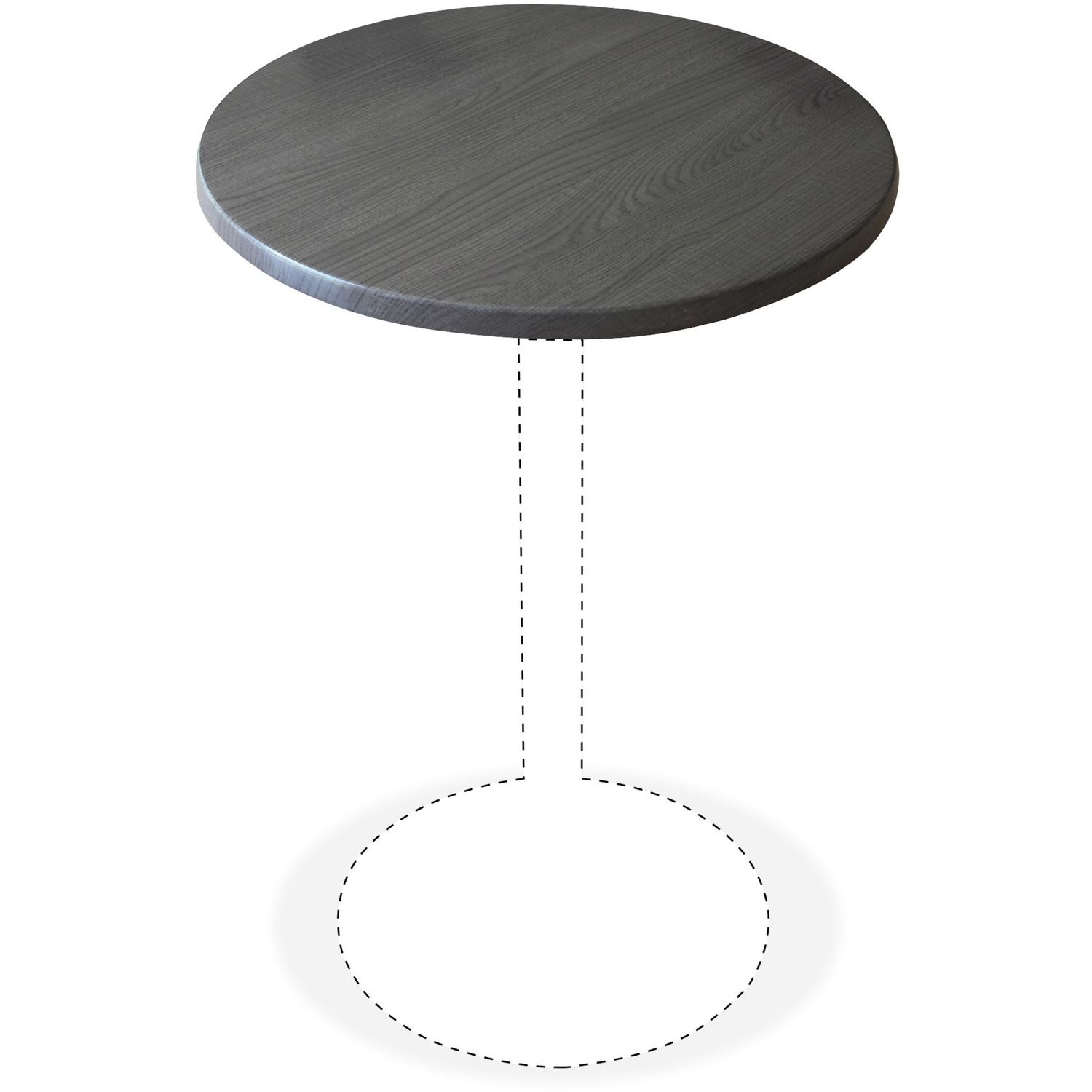 Utility Table Top Charcoal Round Top x 30" Table Top Diameter