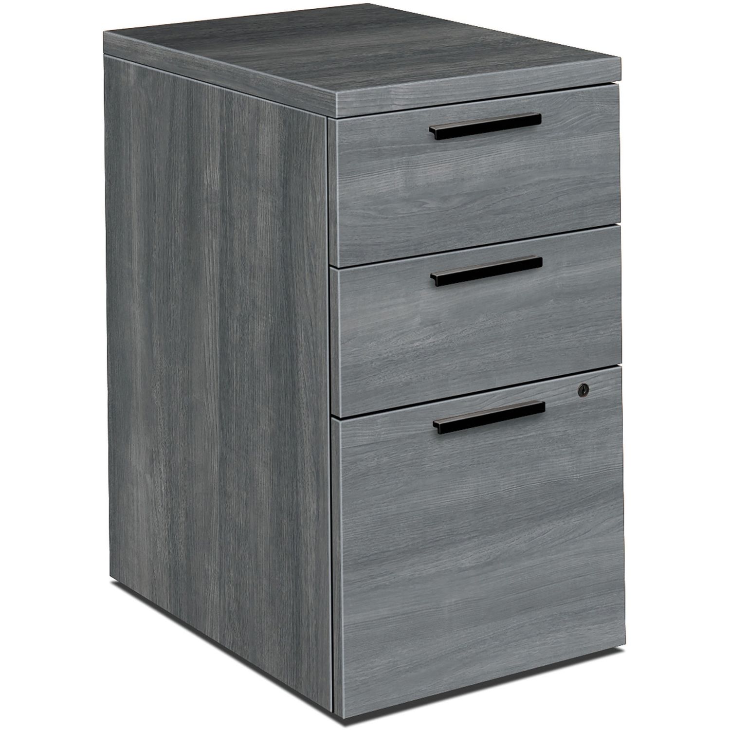 10500 Series Mobile Pedestal 15.8" x 22.8"28" , 2" Caster, 2 x Box Drawer(s), File Drawer(s), Flat Edge, Material: Thermofused Laminate (TFL), Wood, Finish: Sterling Ash Laminate